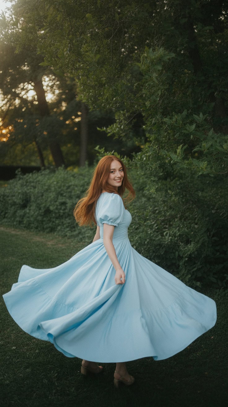 a romantic outdoor portrait of a young