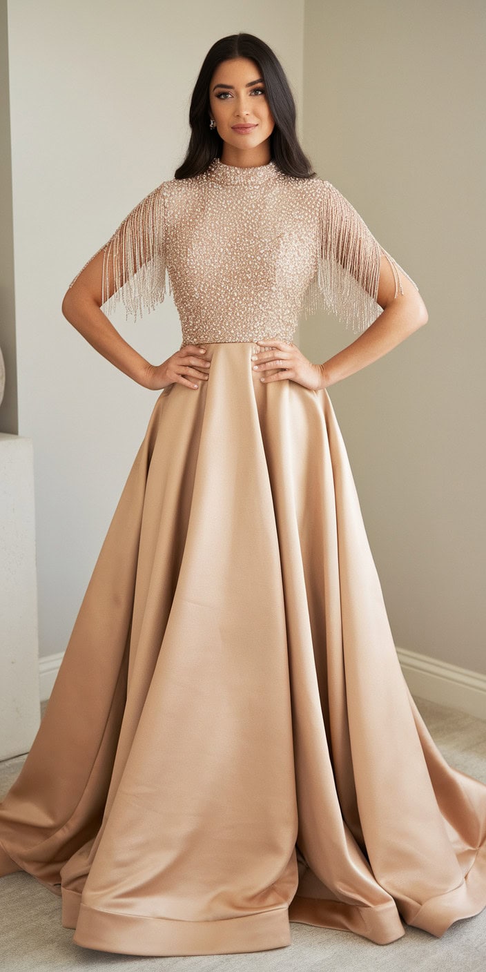 a woman dressed in an elegant floor leng OPkQc1EpTjW8uD27z 4U6Q PziknMWjQ9WhTK9UIOPH7g