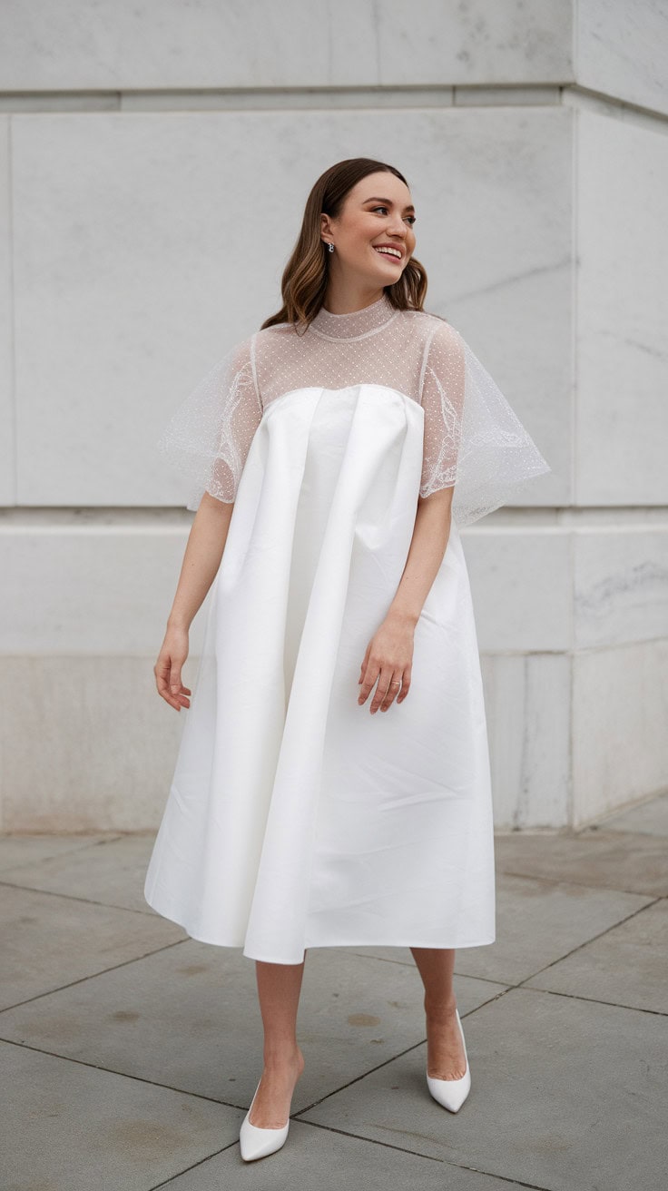 a woman standing against a white marble R5Ha3LirRe