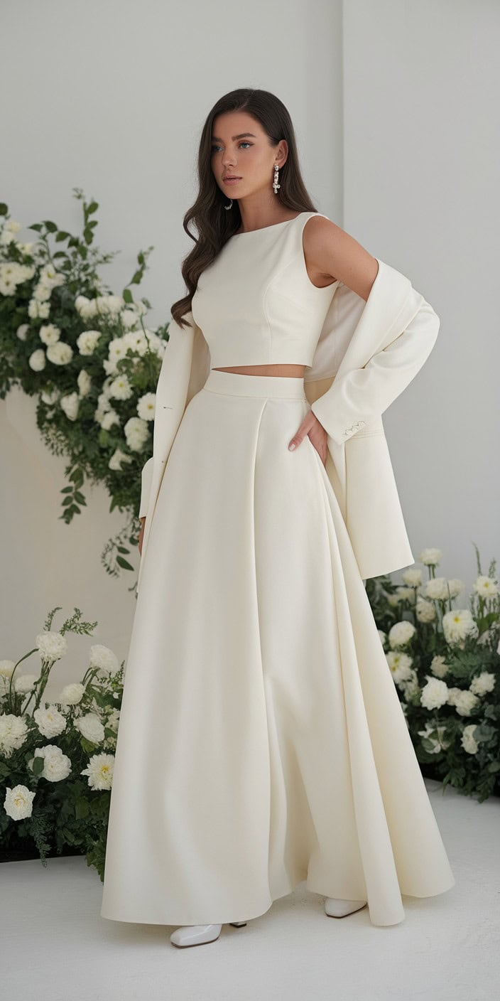 the image features a woman wearing an el x