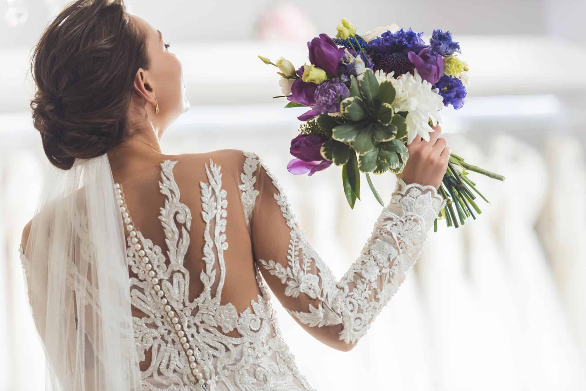 two piece wedding dress