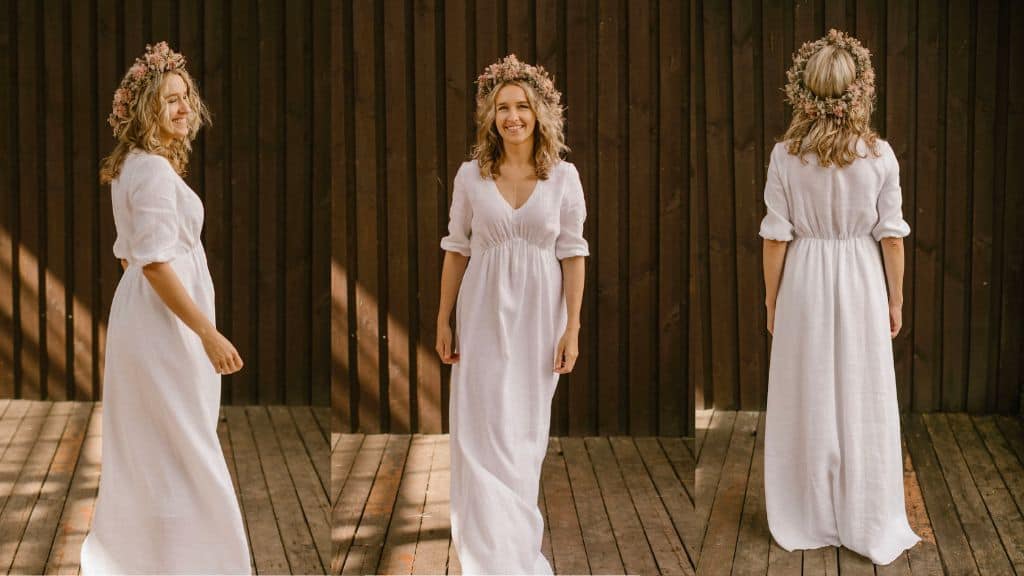 Handmade Empire Waist Wedding Dress