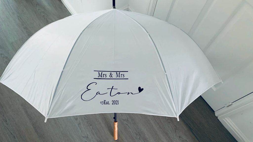 Personalised Wedding Umbrellas