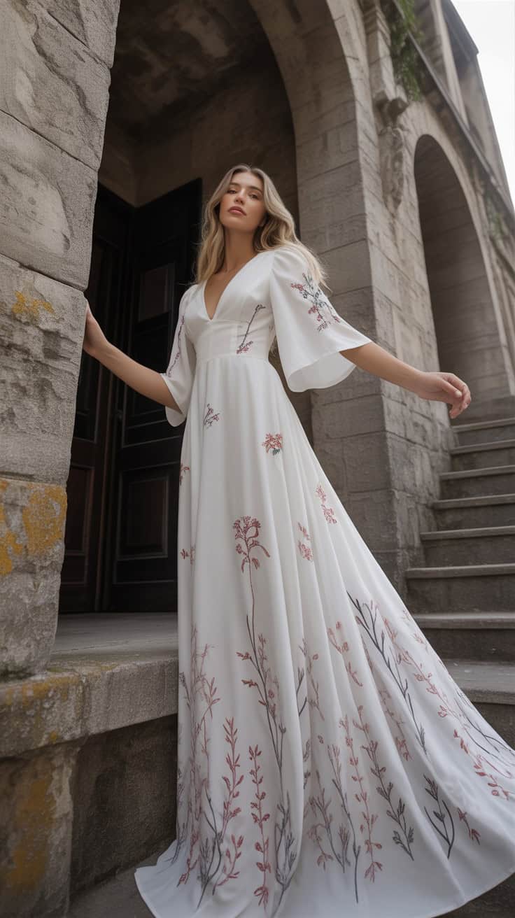 a fashion photograph of a woman in a flo L zdzslZR SOpXXVUB6NtQ efhUQrsXShev6sLyJ5K7HQ cover