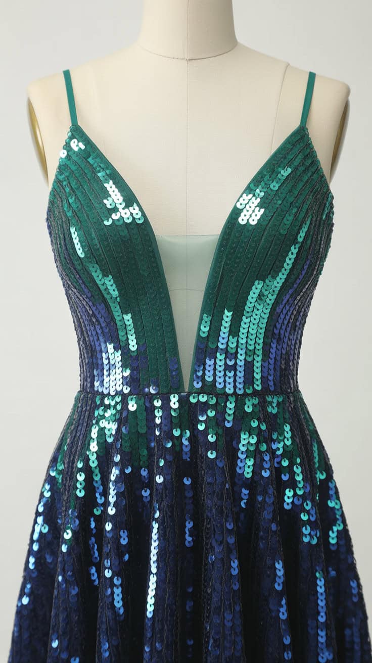a formal cocktail dress displayed on a w n4aDEDDkQgS2n3hvNE205g JUfUeMTMQAyBGLnPaqG8MQ