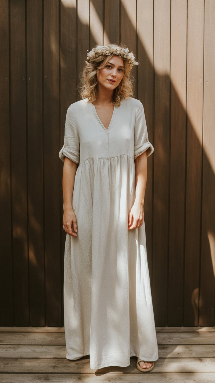 a full length portrait of a woman