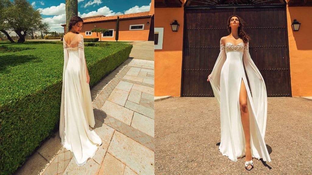 Empire Waist on a Long-Sleeved Earth Angel Dress