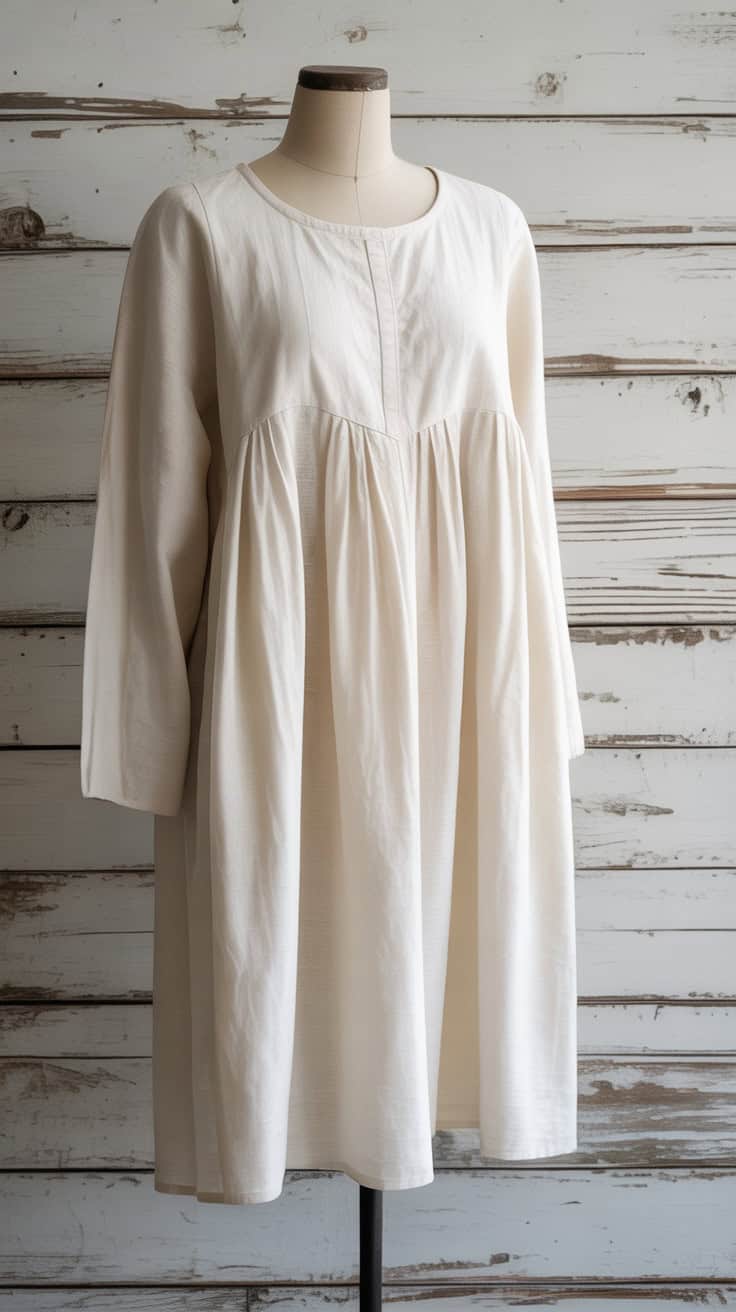 a fashion photograph of a white linen