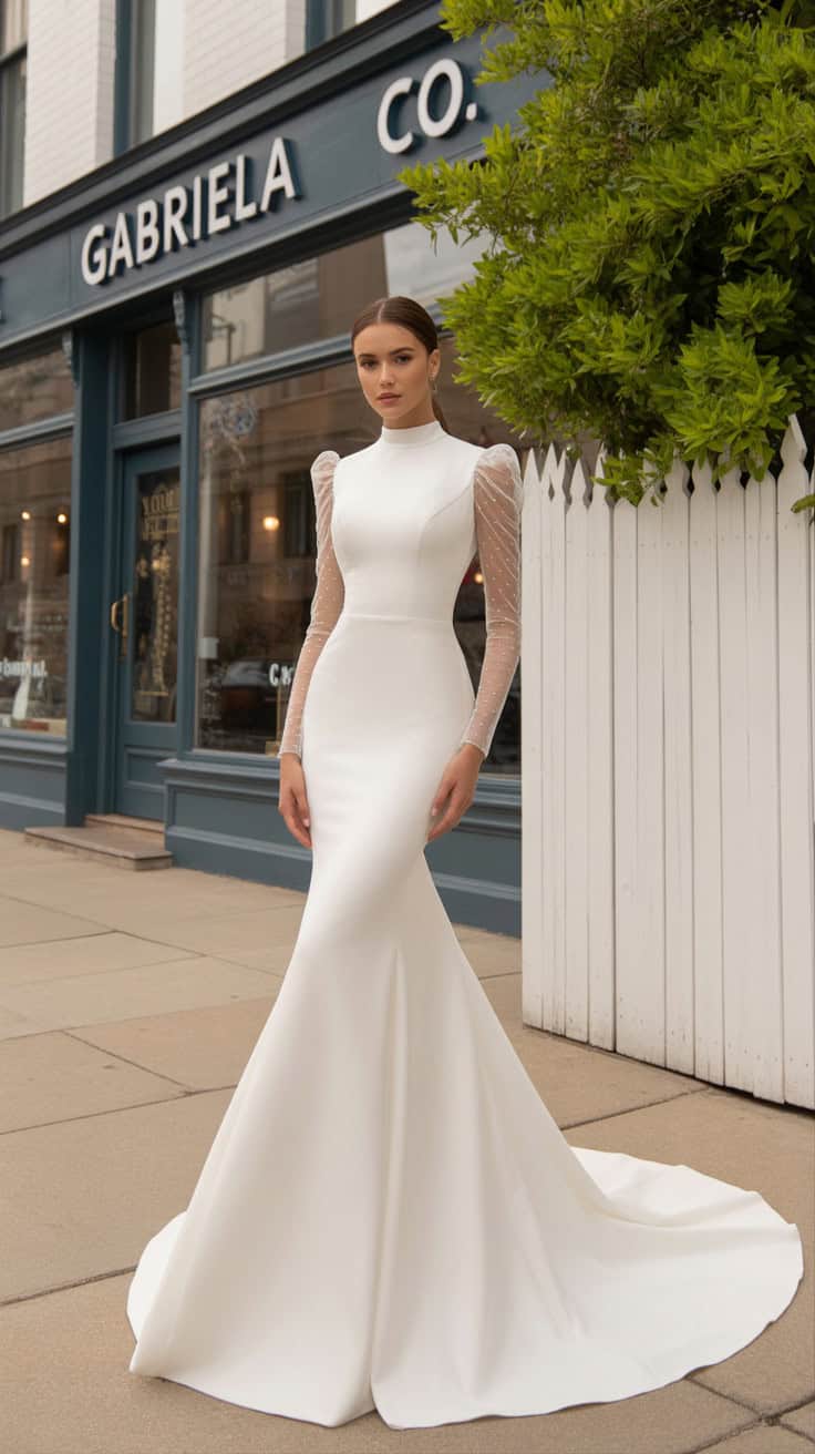 a full length photograph of an elegant