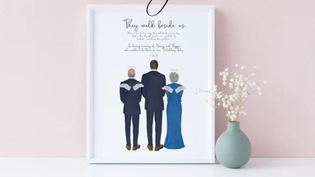 Wedding Day Memorial Portrait