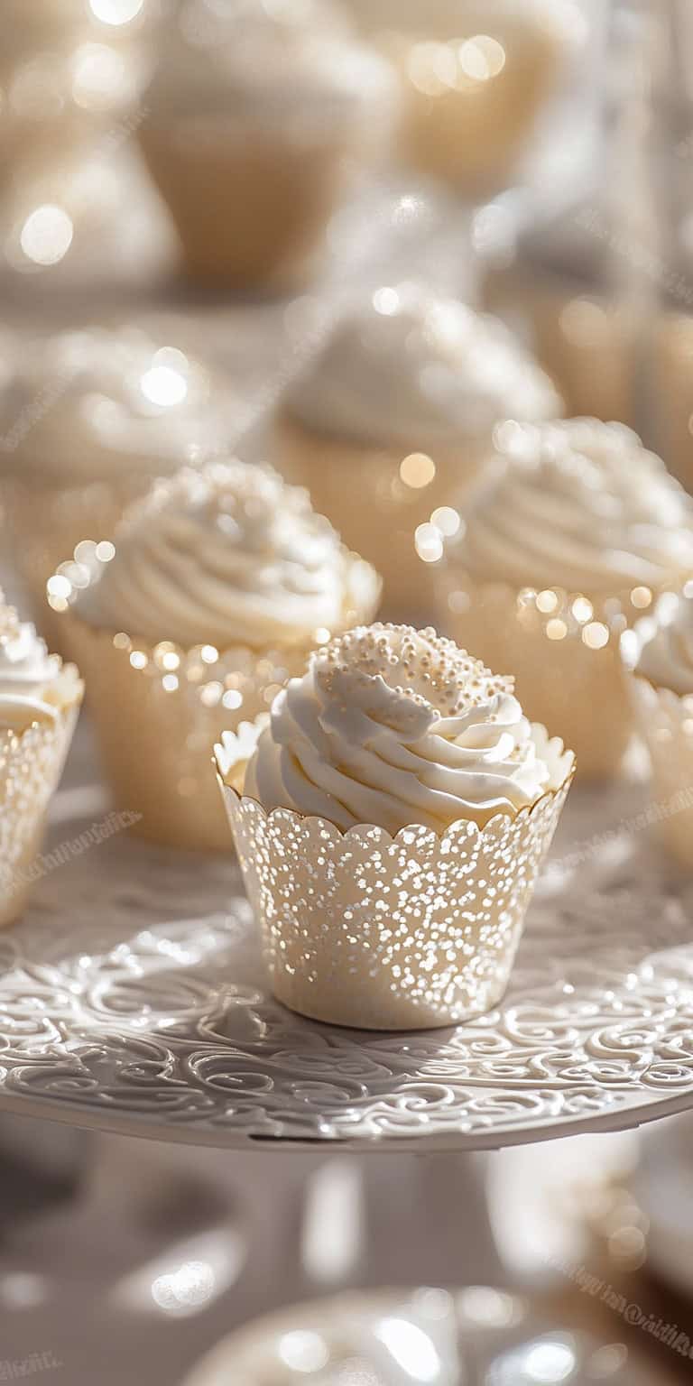 Add Pearlescent Cupcake Holders to Your Dessert Table