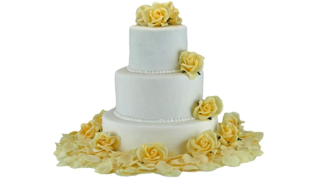 Buttercream Yellow Rose Cake Topper