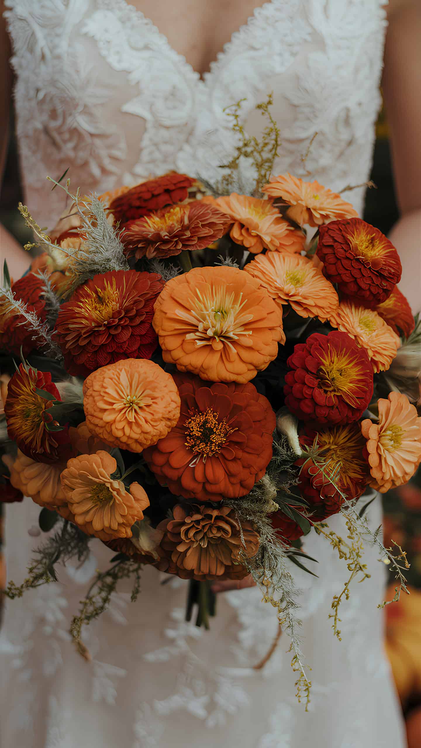 Amber and Honeysuckle Zinnias