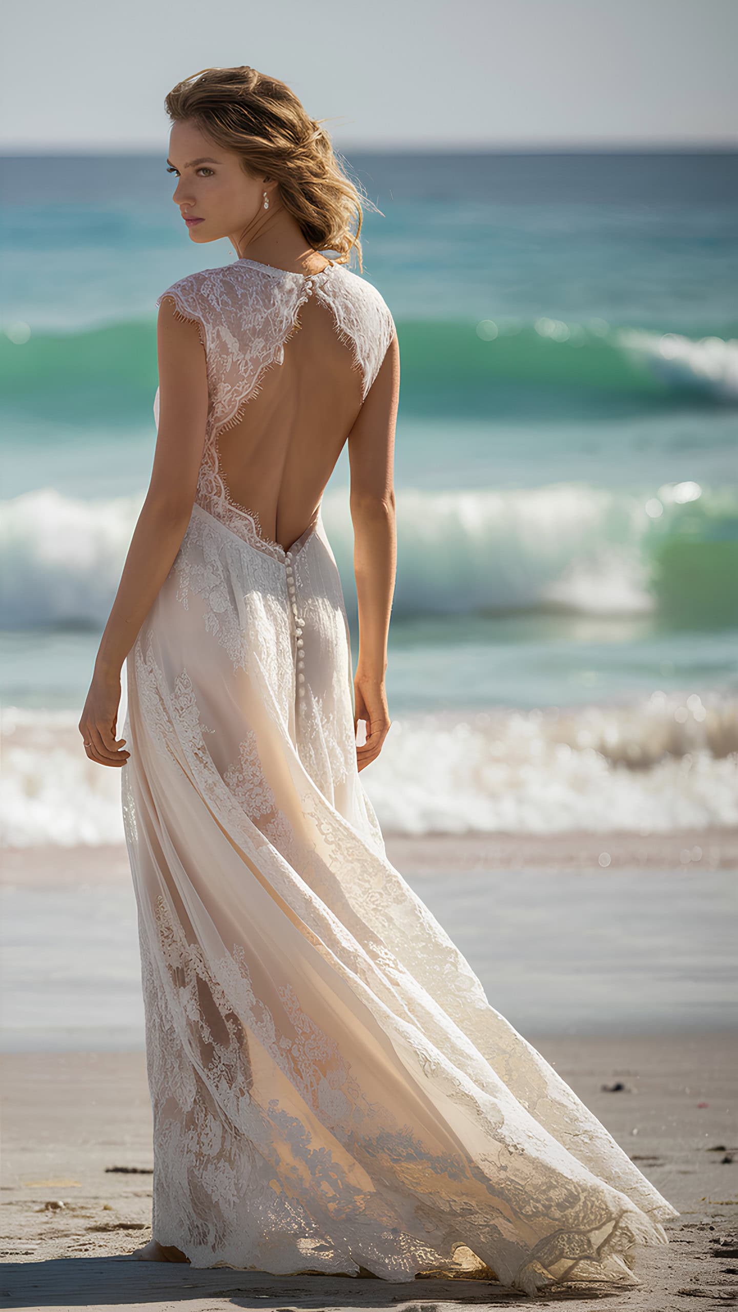 Backless Lace Dress