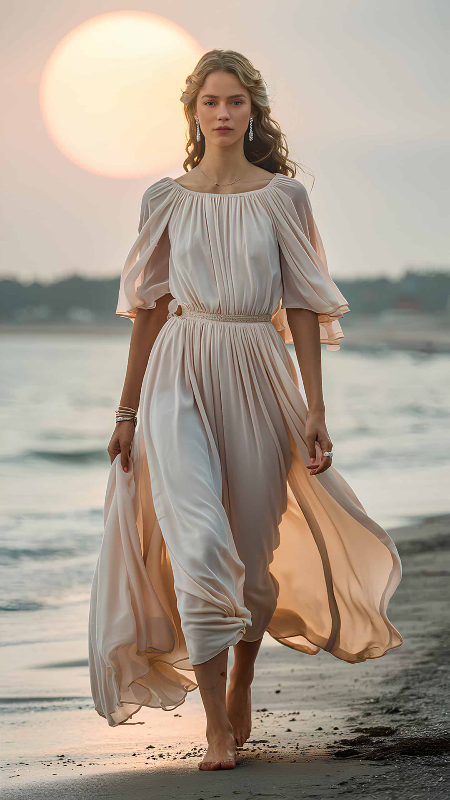 Chiffon A-Line Dress