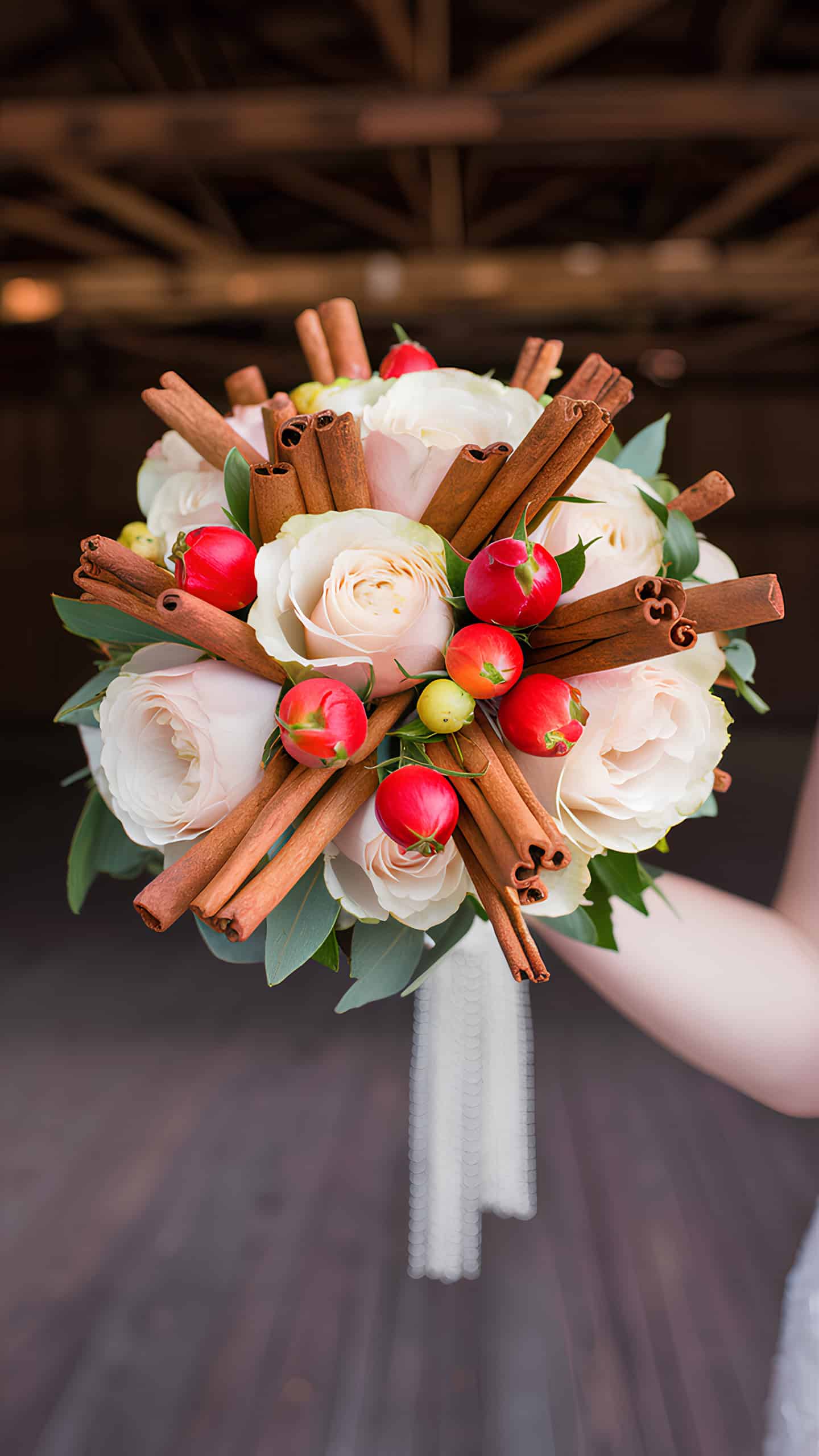 Cinnamon Stick and Rose Hip Accents