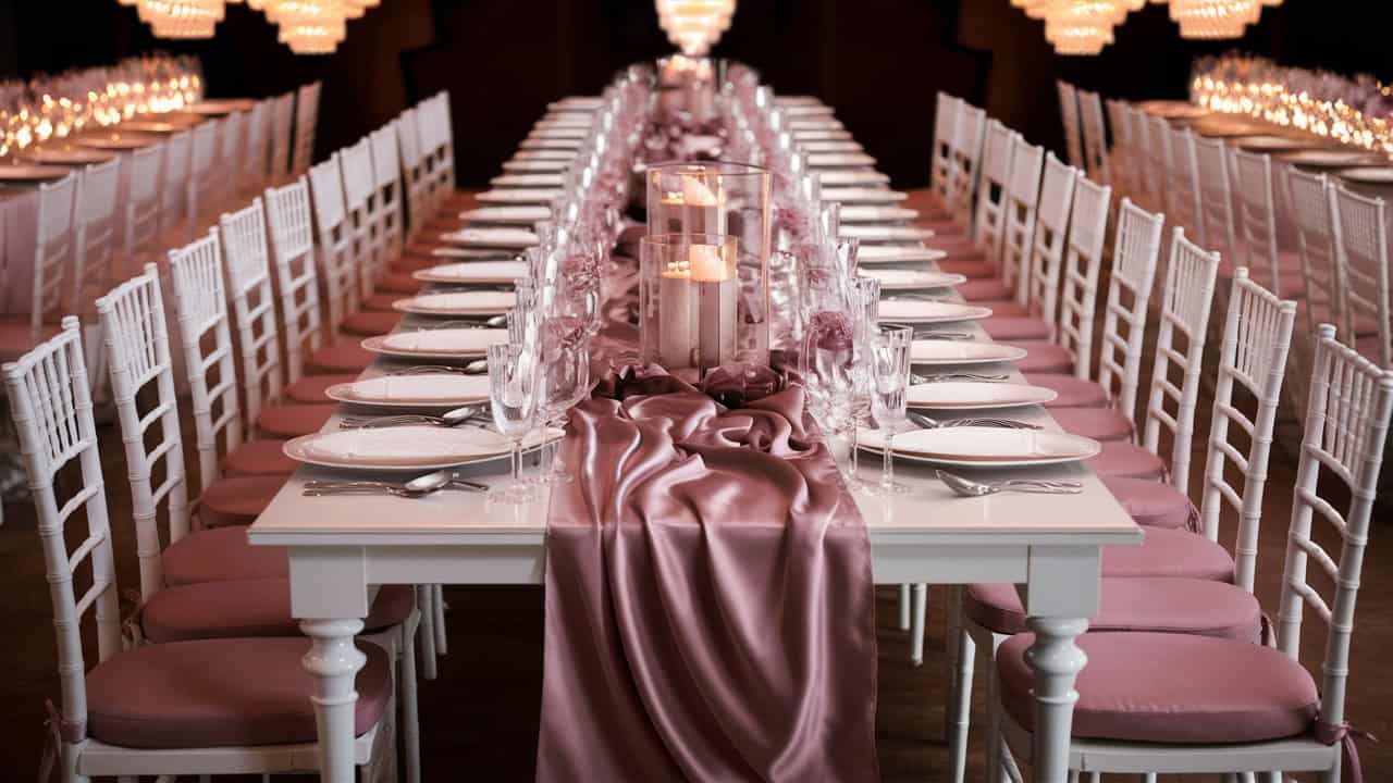 Mauve Wedding Theme Wedding Table Decor Ideas