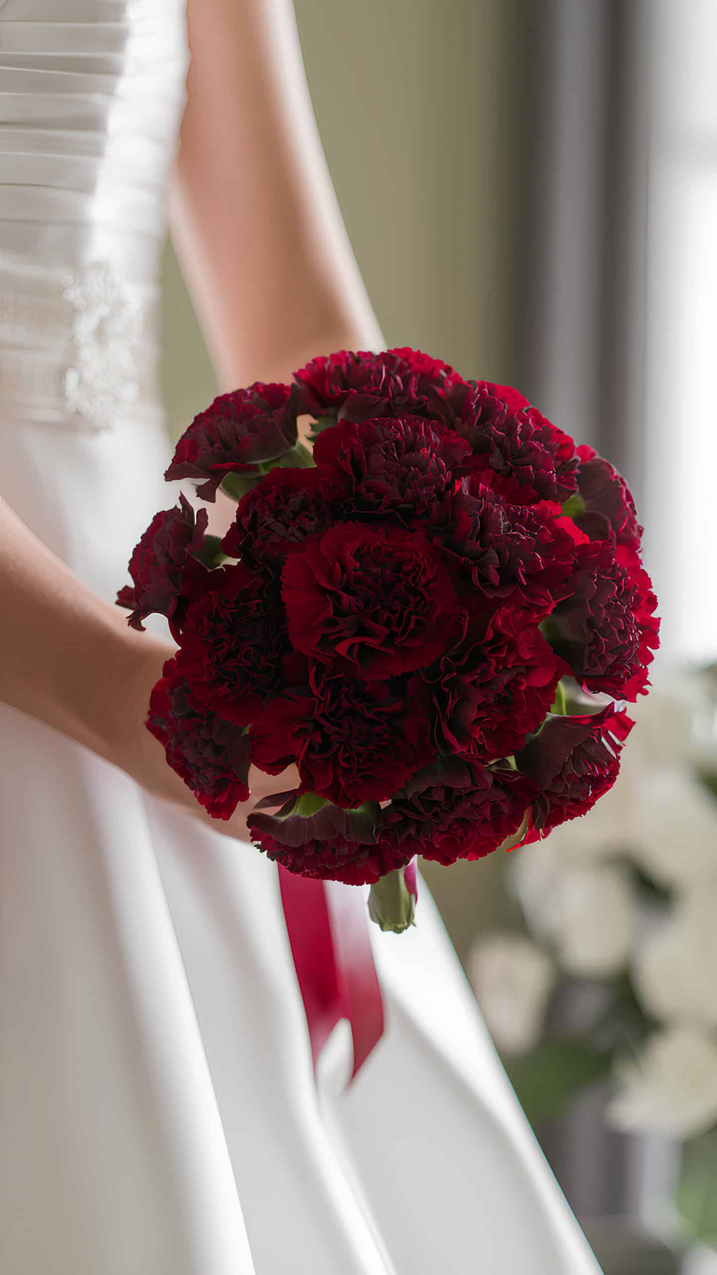 Crimson Carnation Posy