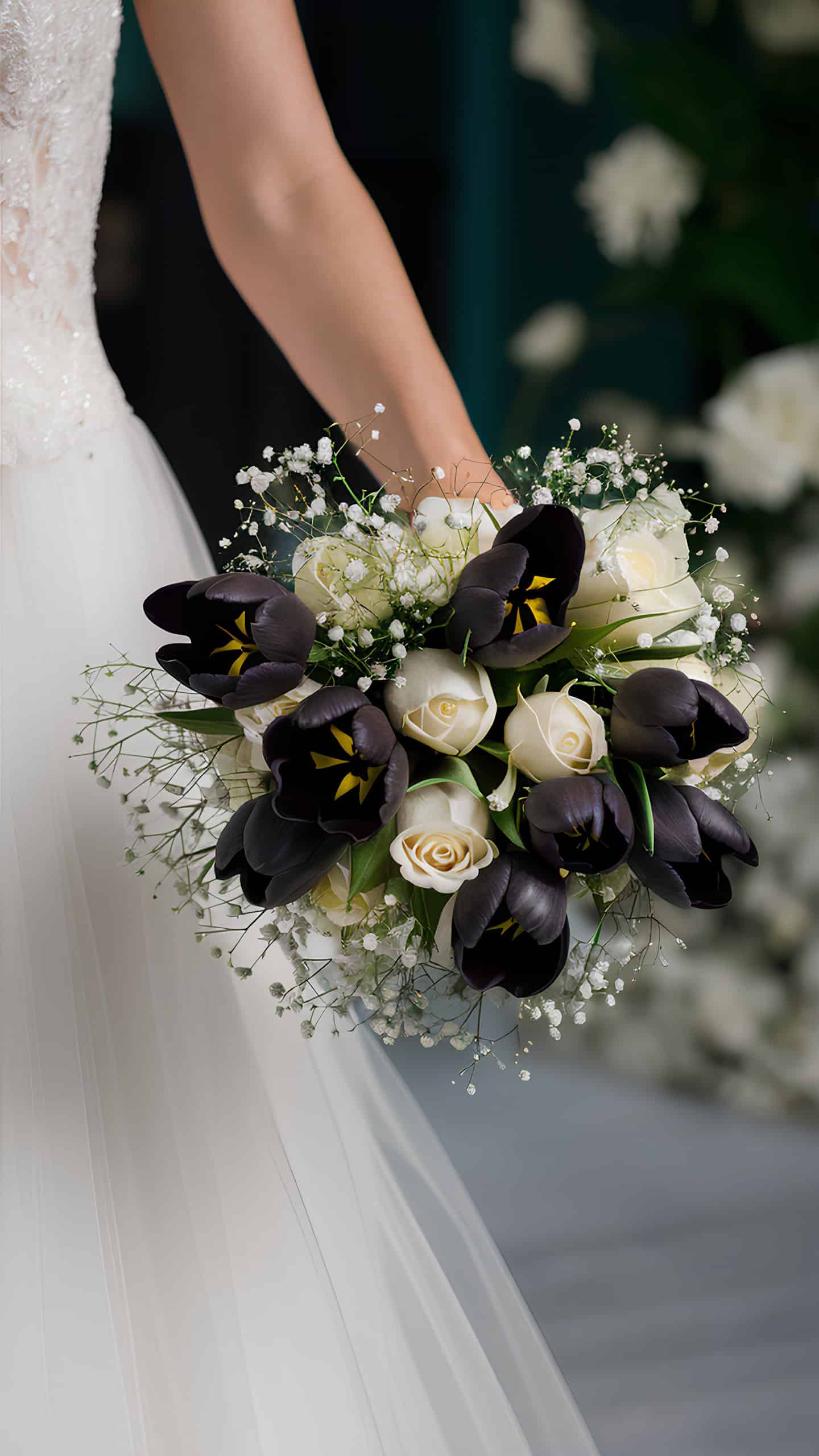 Elegant Queen of Night Tulips
