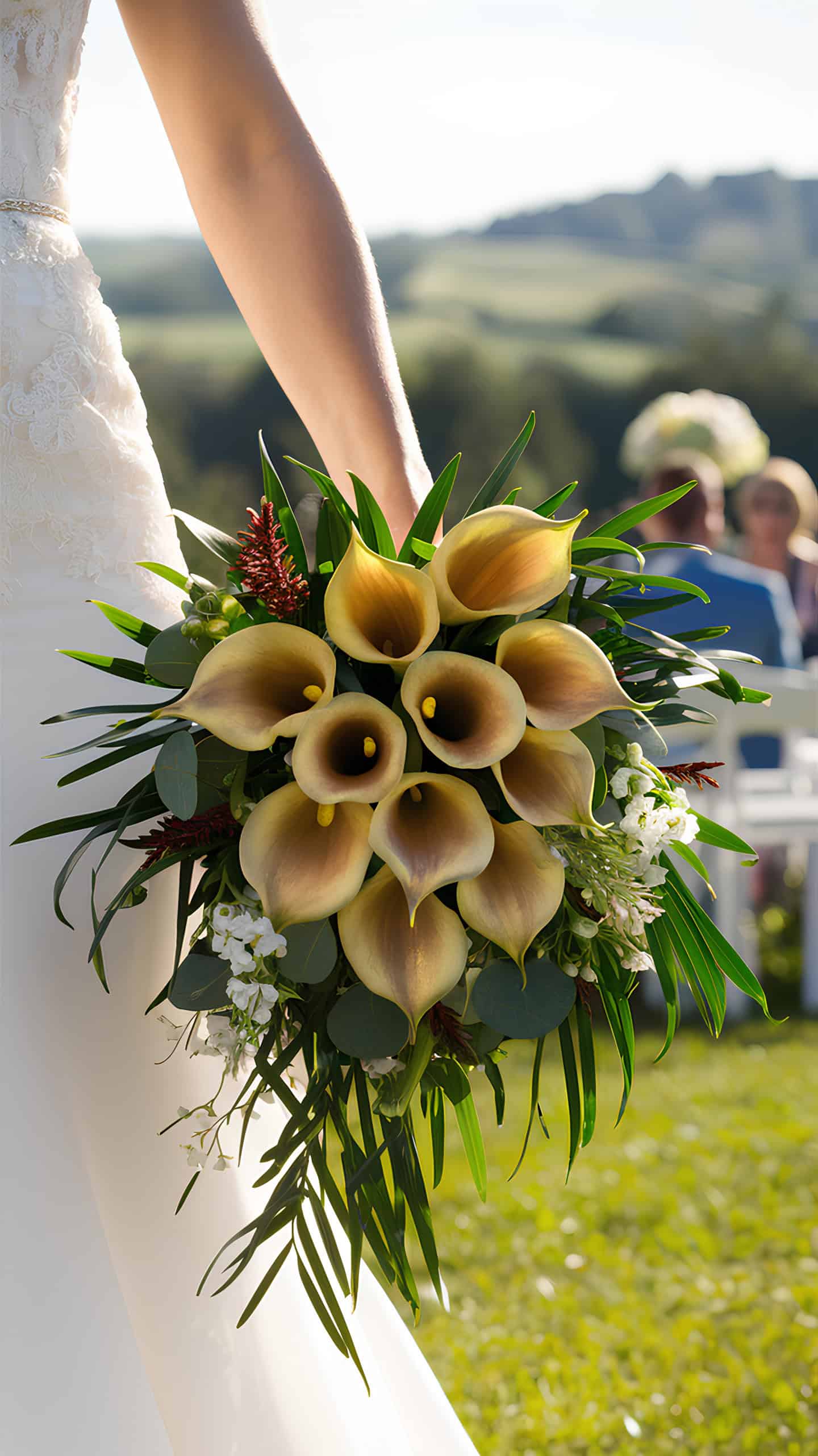 Golden Calla Lilies