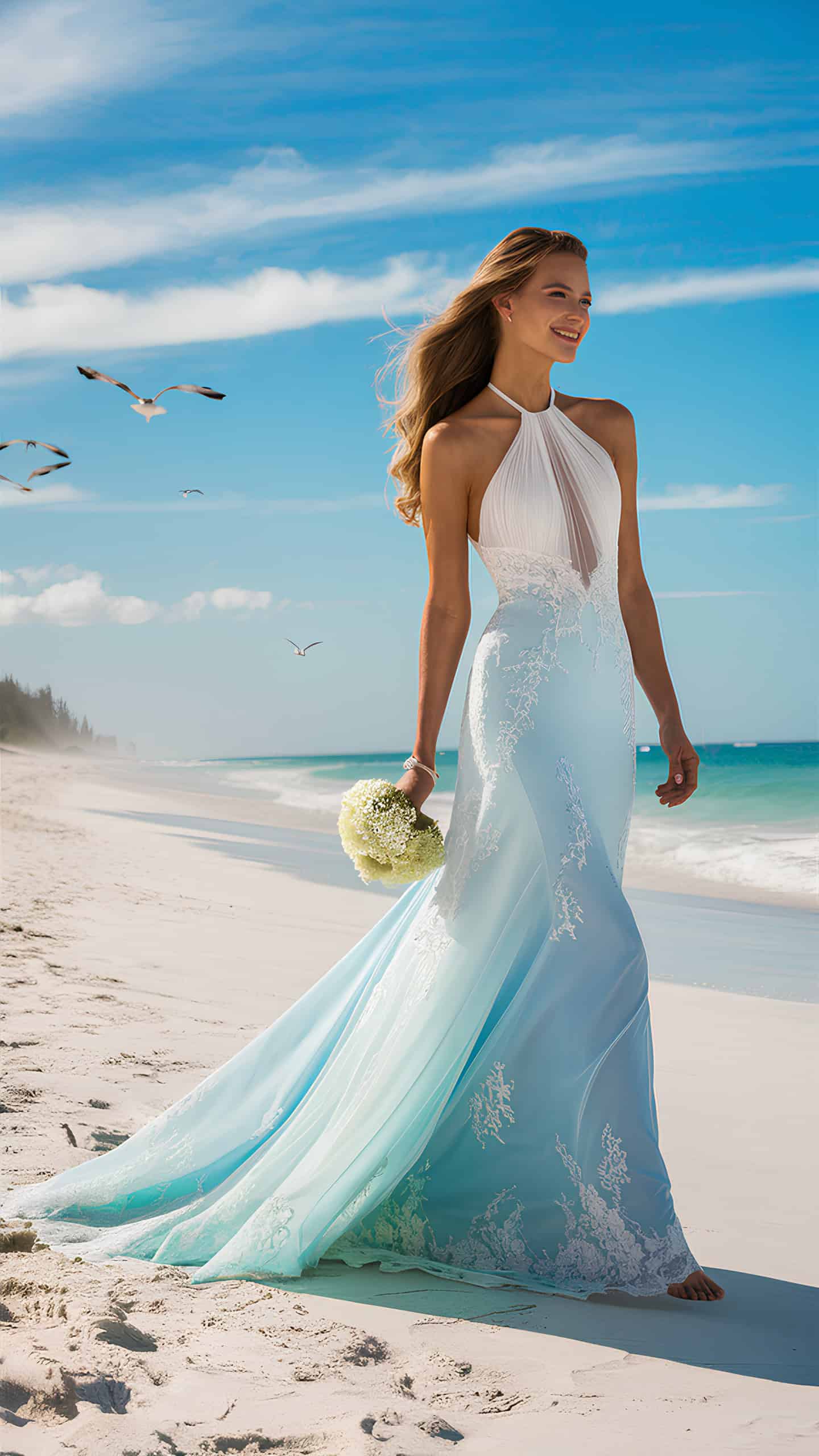 Halter Neck Maxi Gown