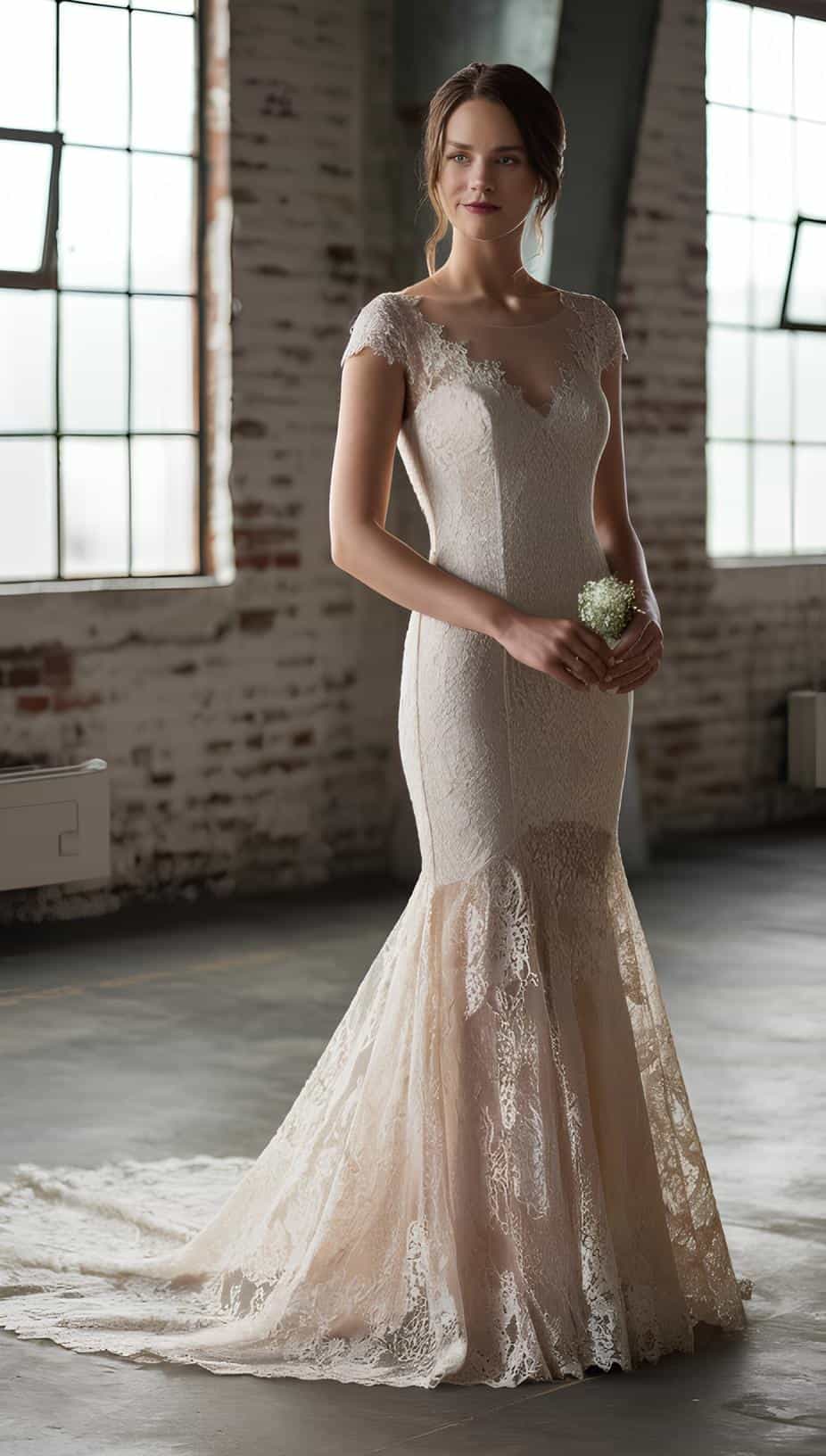 Lace Mermaid Train