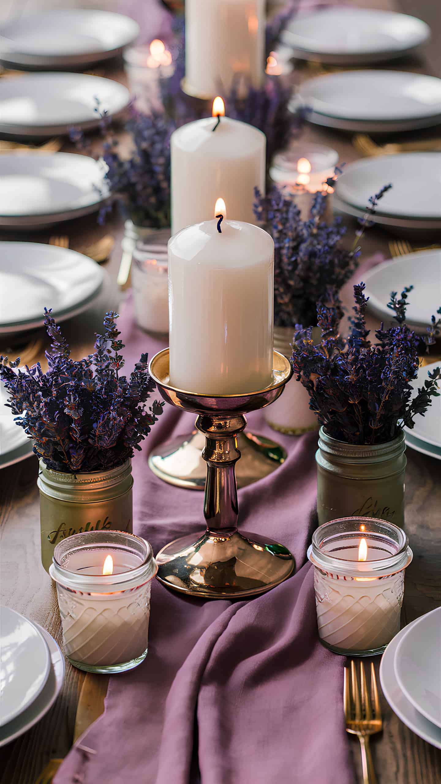 Lavender-scented Candles