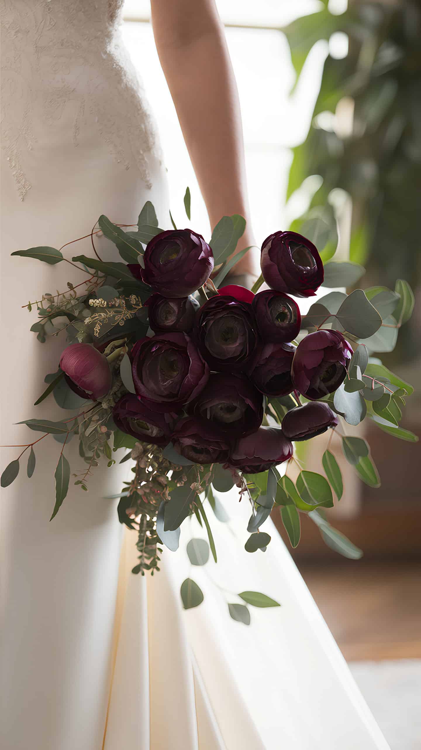 Maroon Ranunculus Cluster