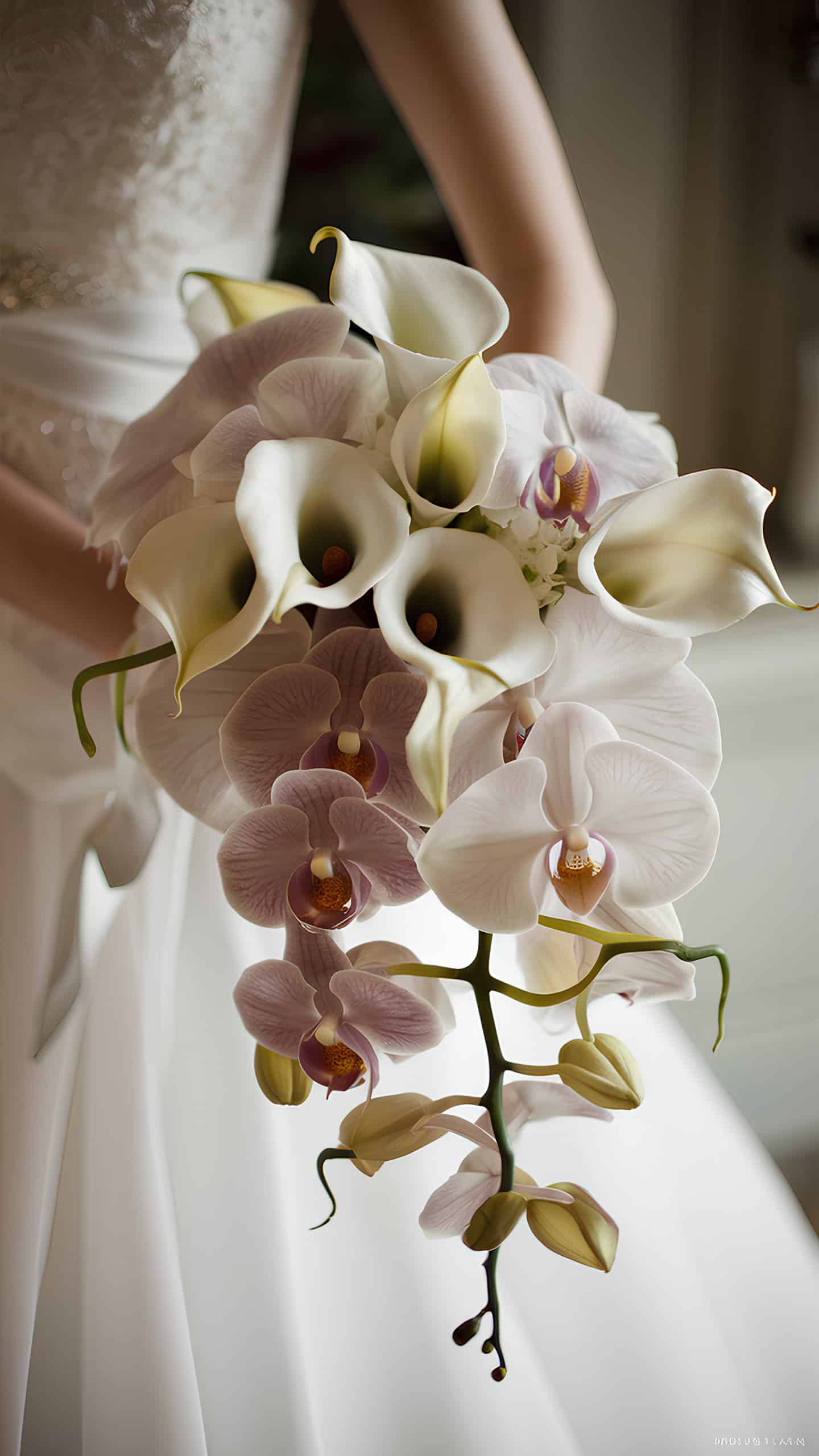 Orchid and Calla Lily Duo