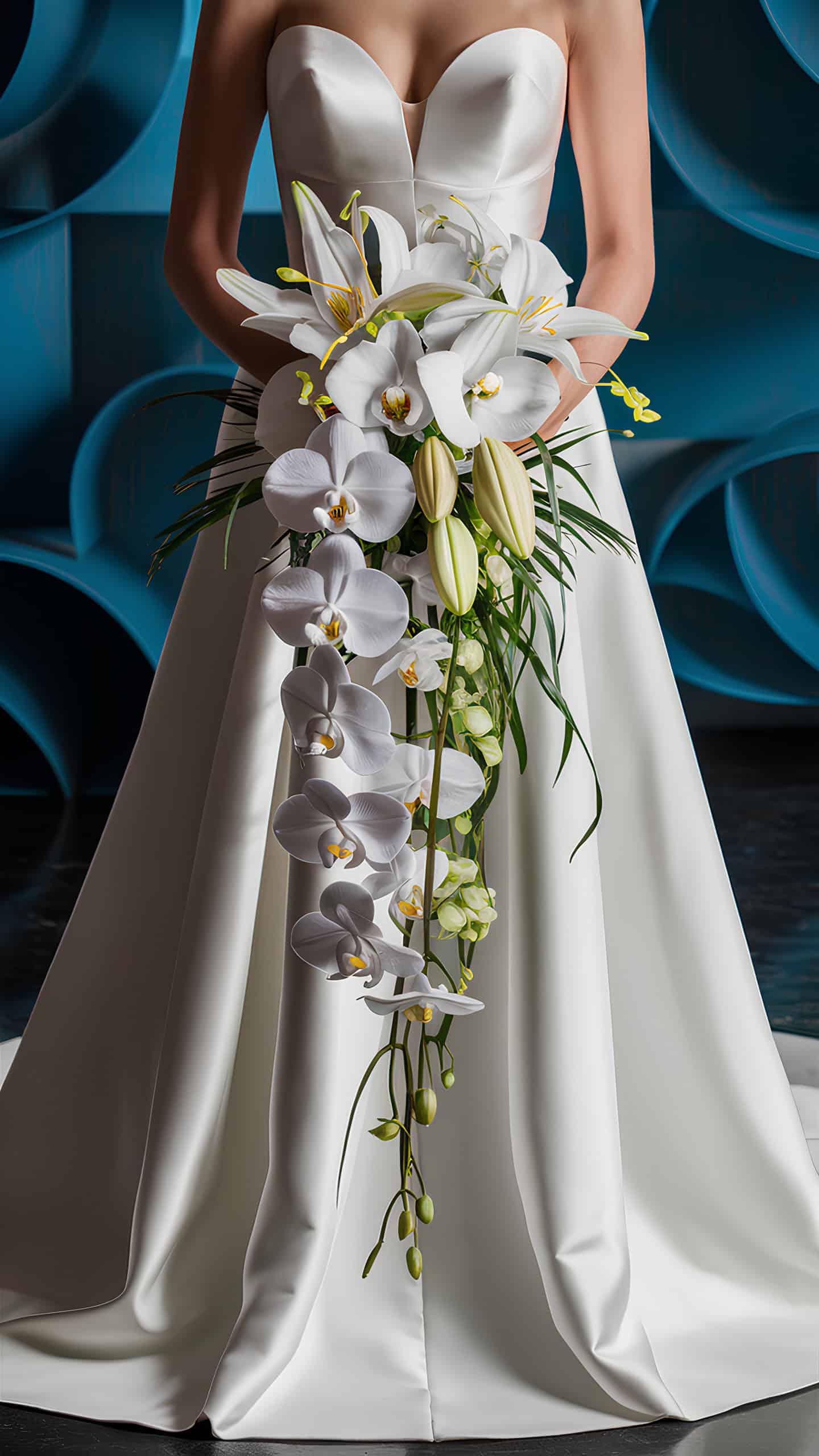 Orchid and Lily Cascade