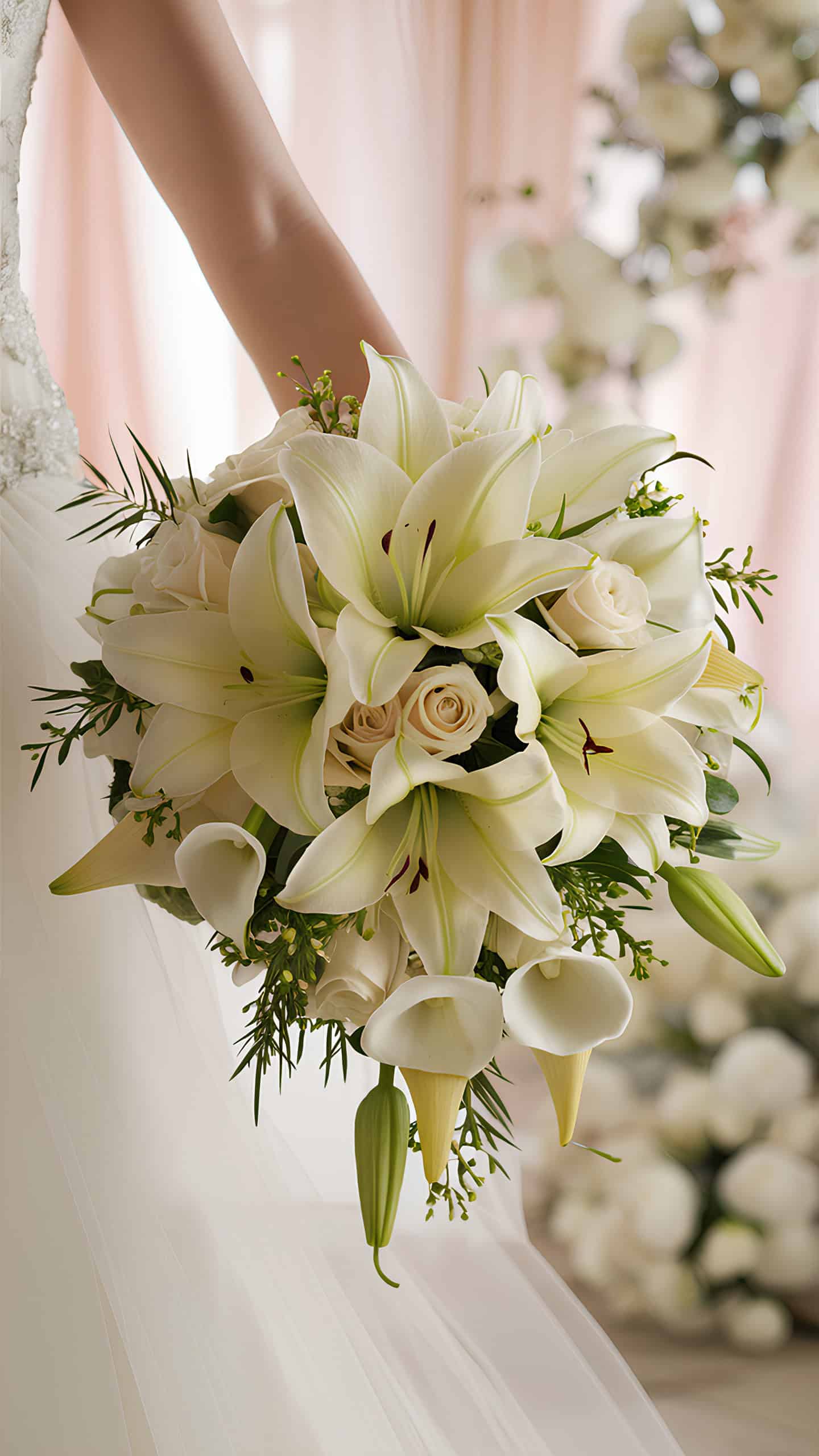 Pale Yellow Lilies