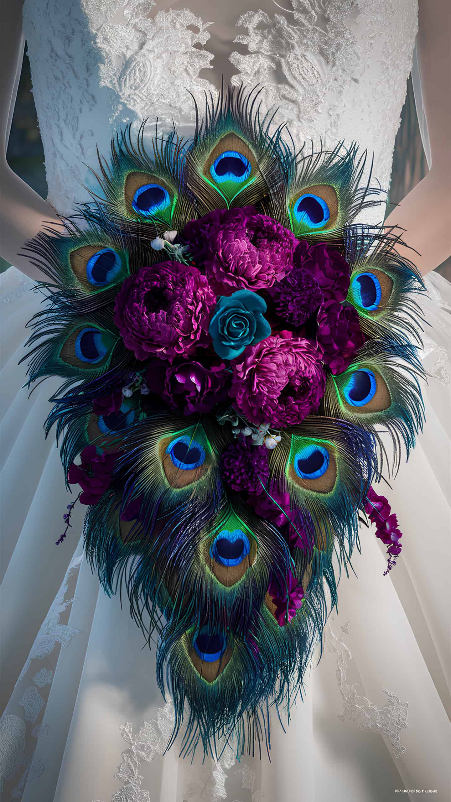 Peacock Feather Bouquet