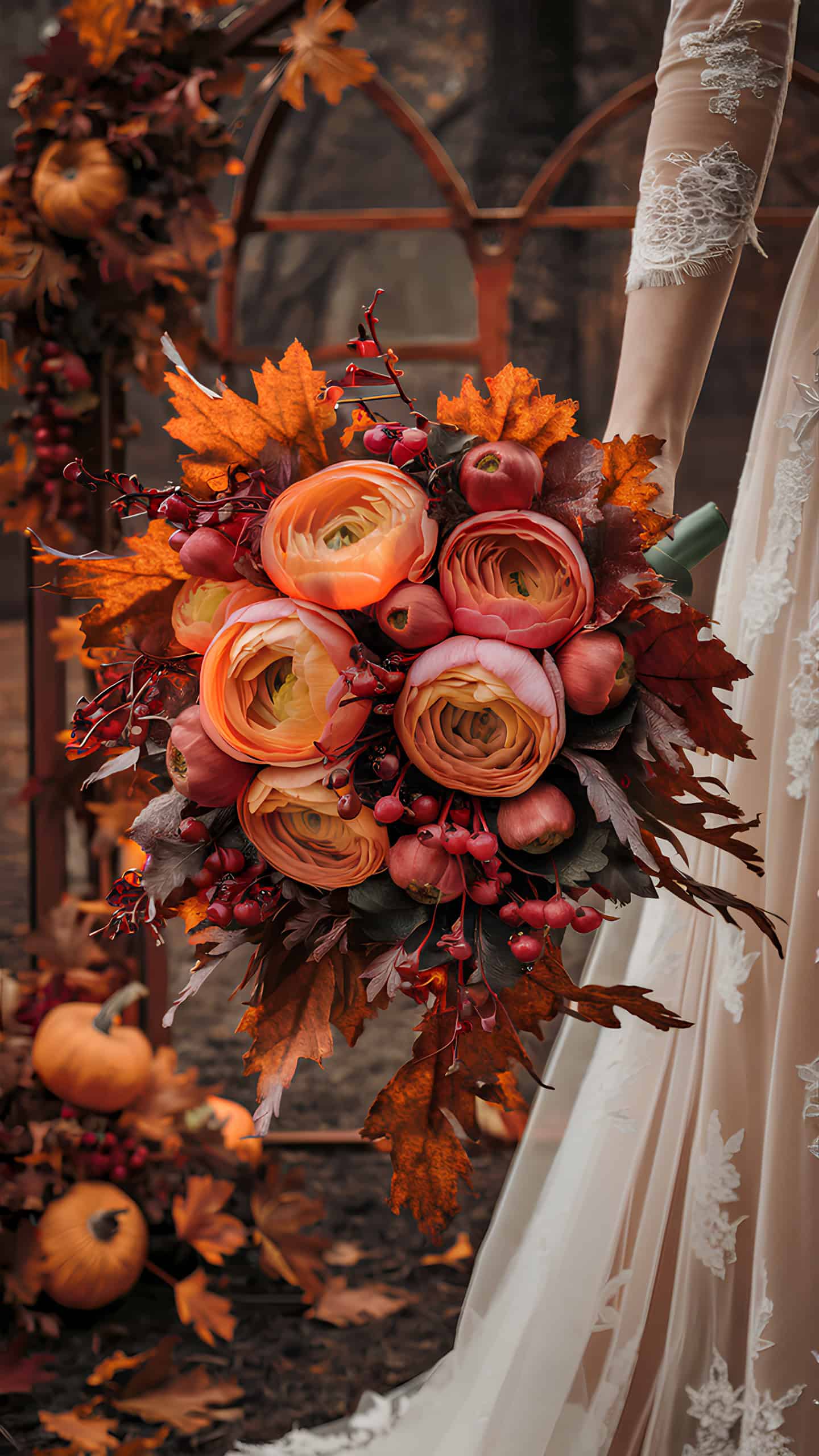 Pumpkin Spice Ranunculus