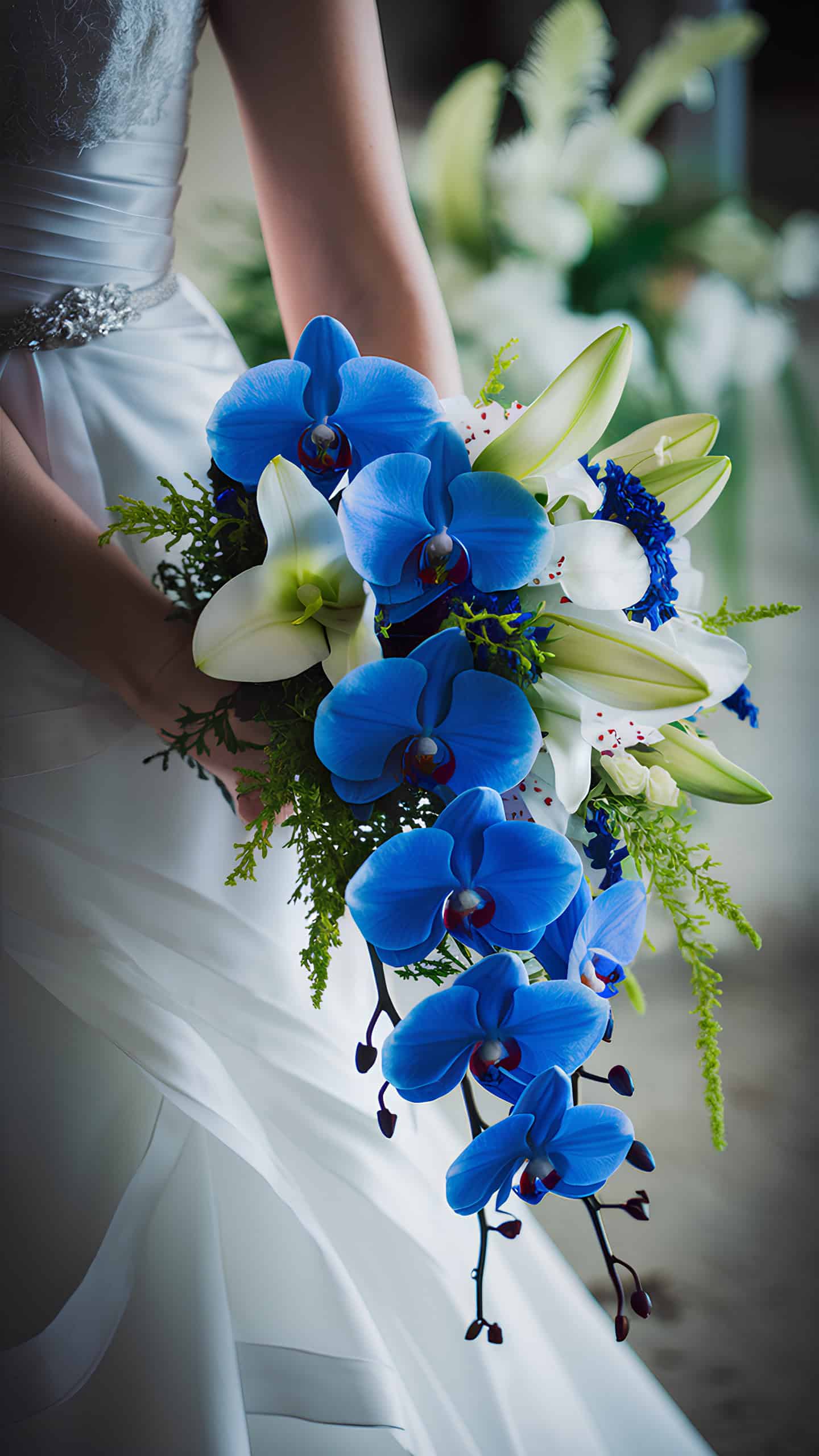 Royal Blue Orchids Bouquet