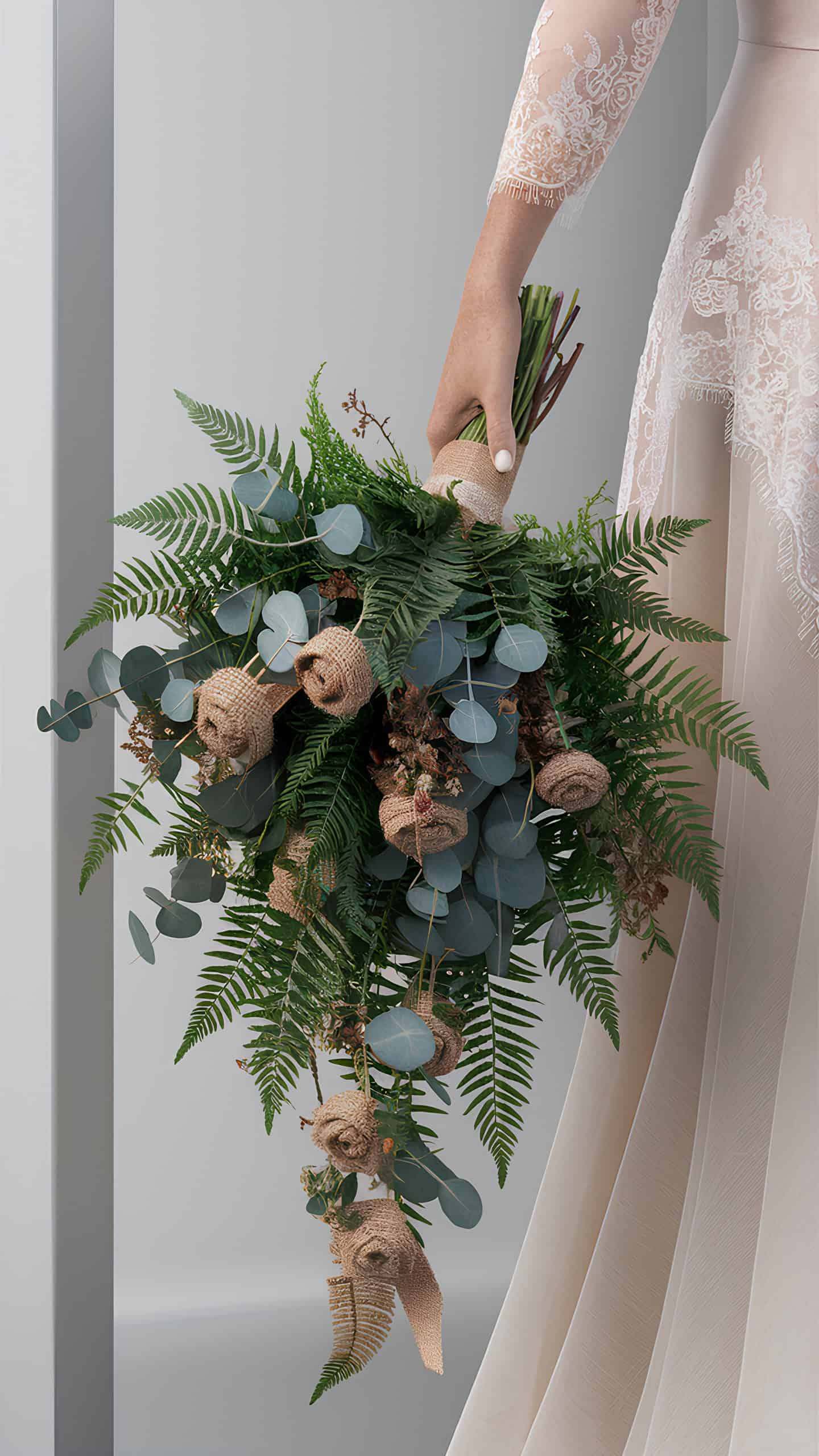 Rustic Green and Burlap