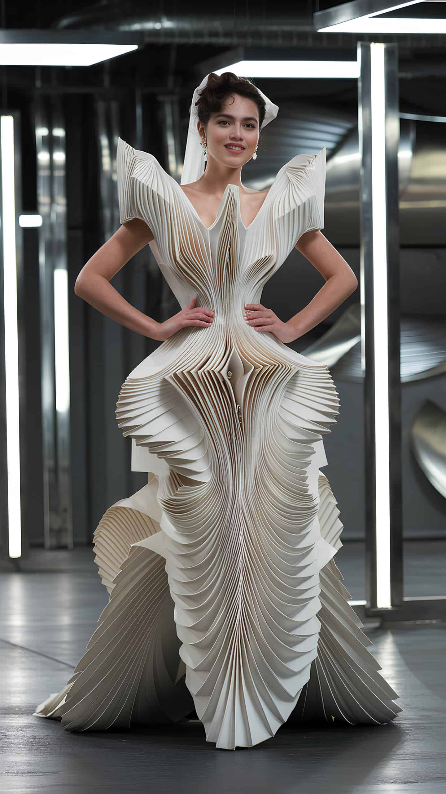 Sculptural Origami Dress