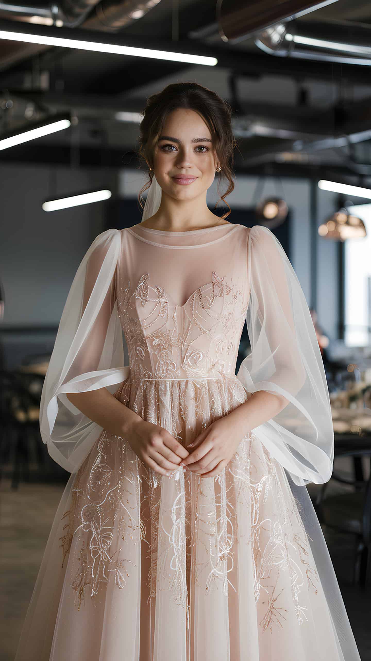 Sheer Overlay with Intricate Embroidery