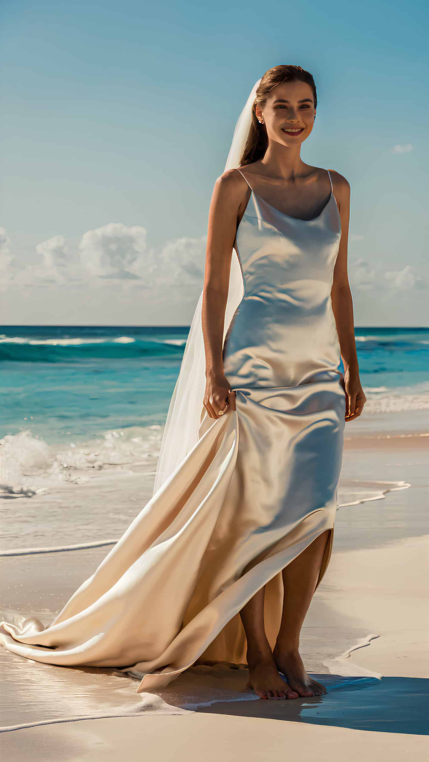 Simple Satin Dress