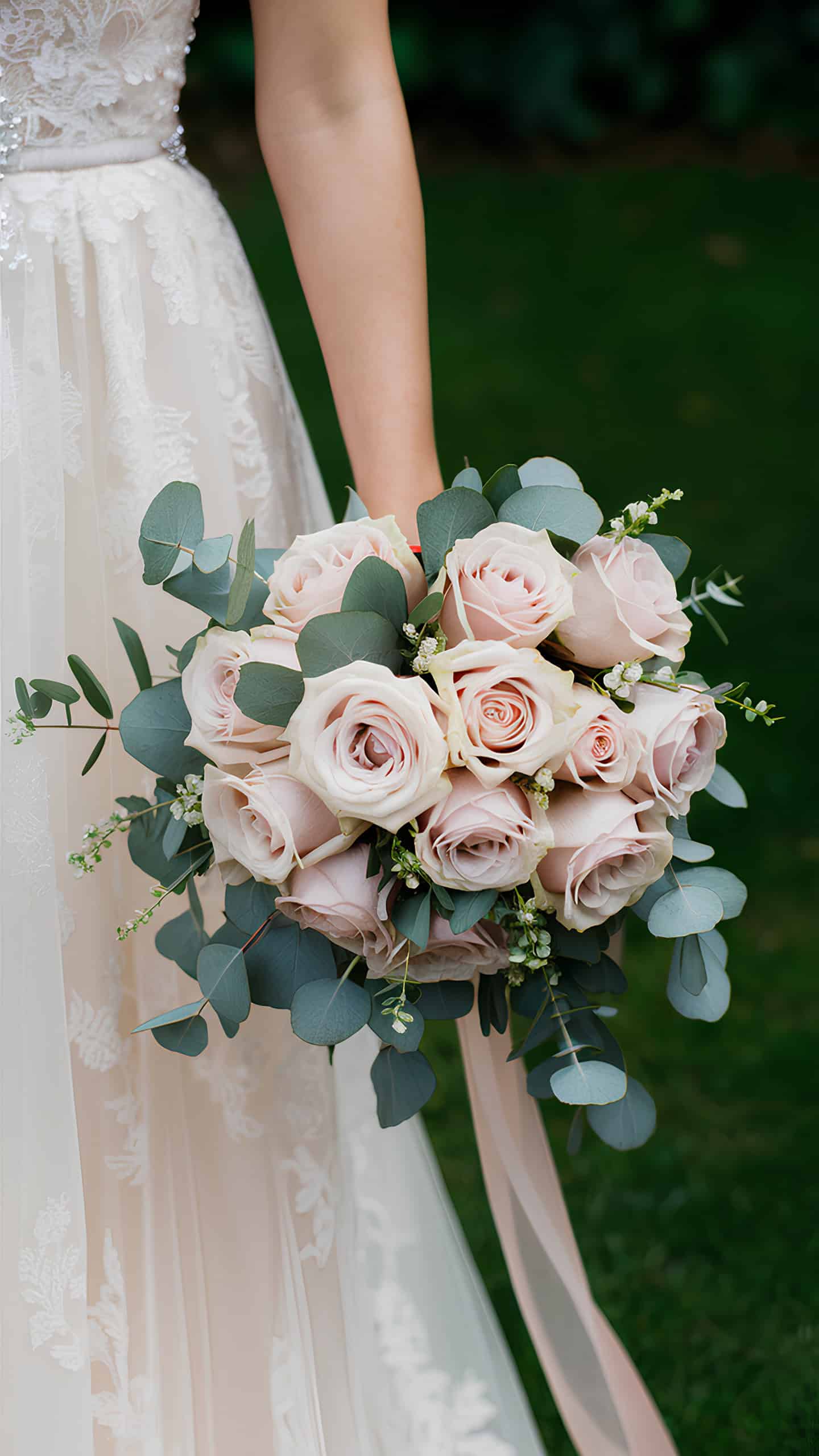 Soft Blush Garden Roses