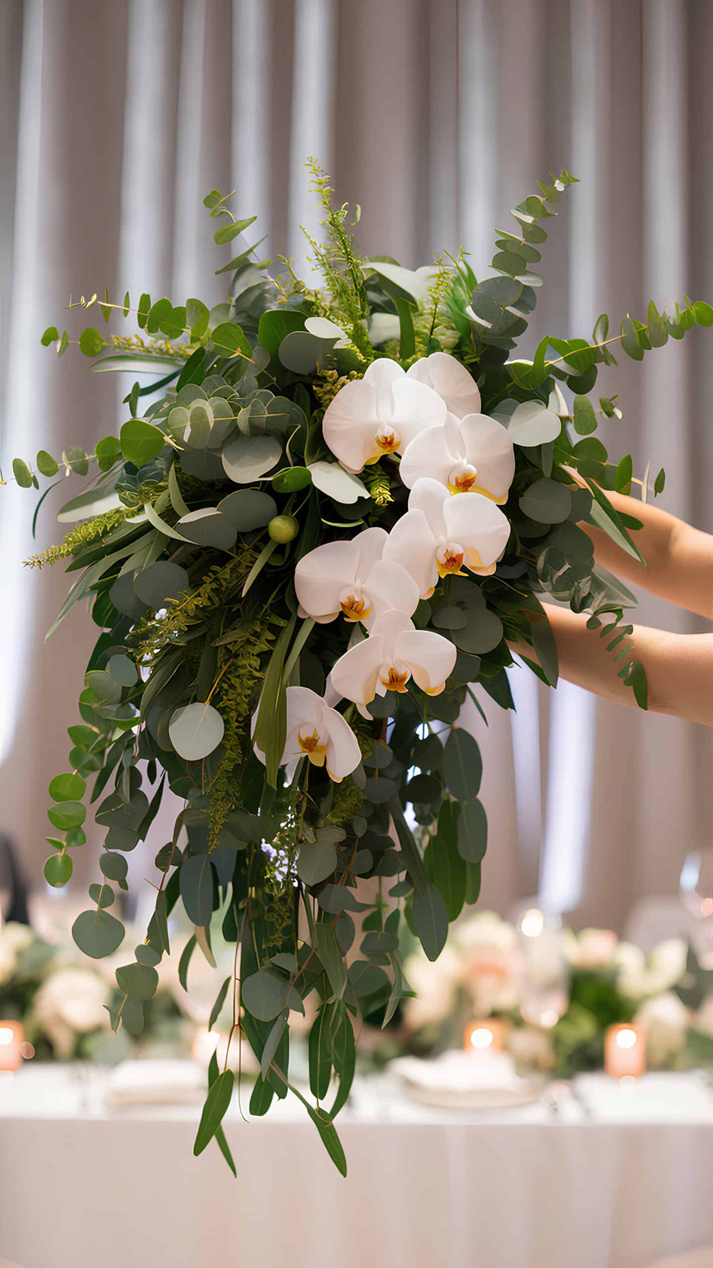 Sophisticated Eucalyptus and Orchids