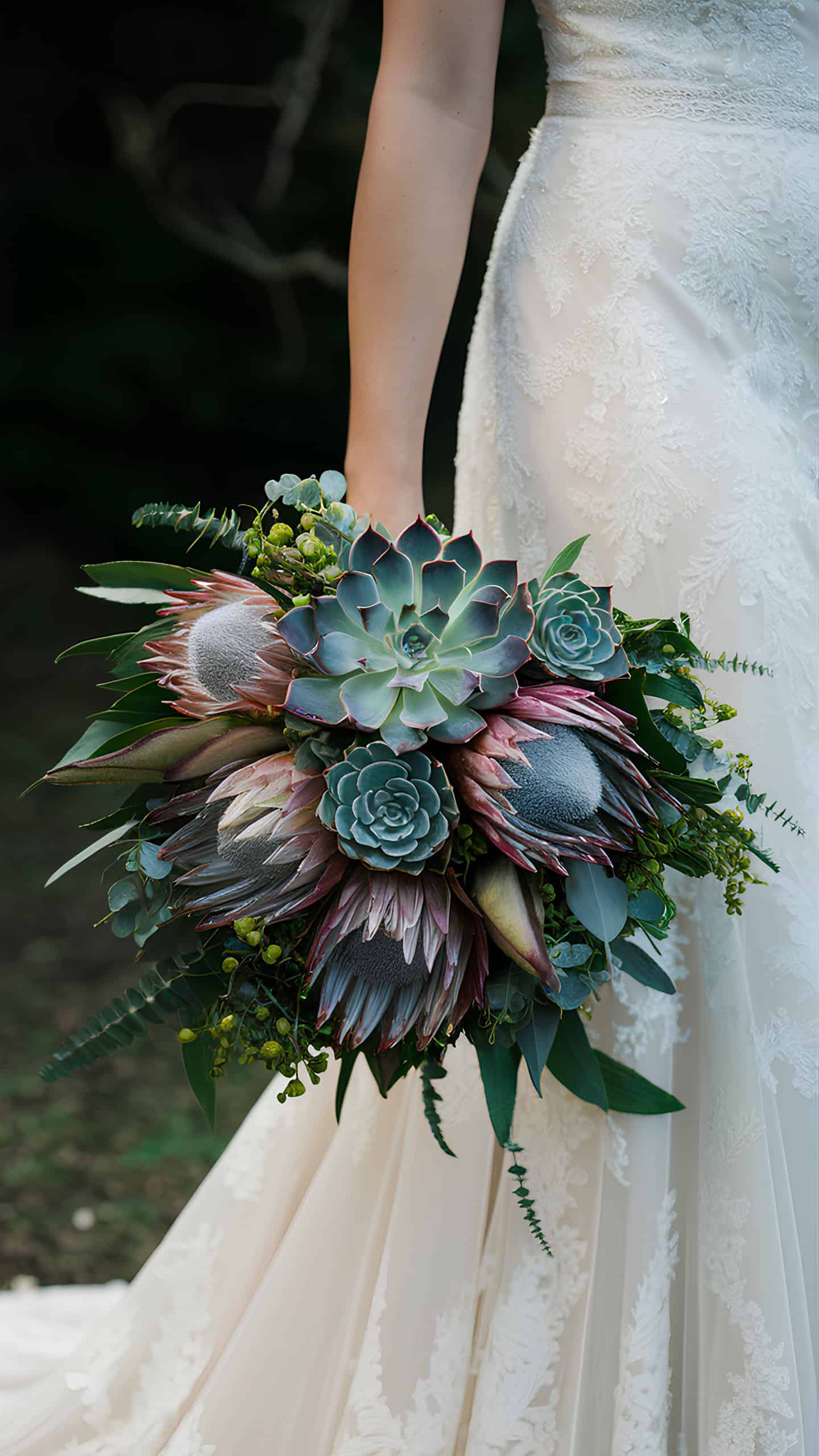 Succulent and Protea Mix
