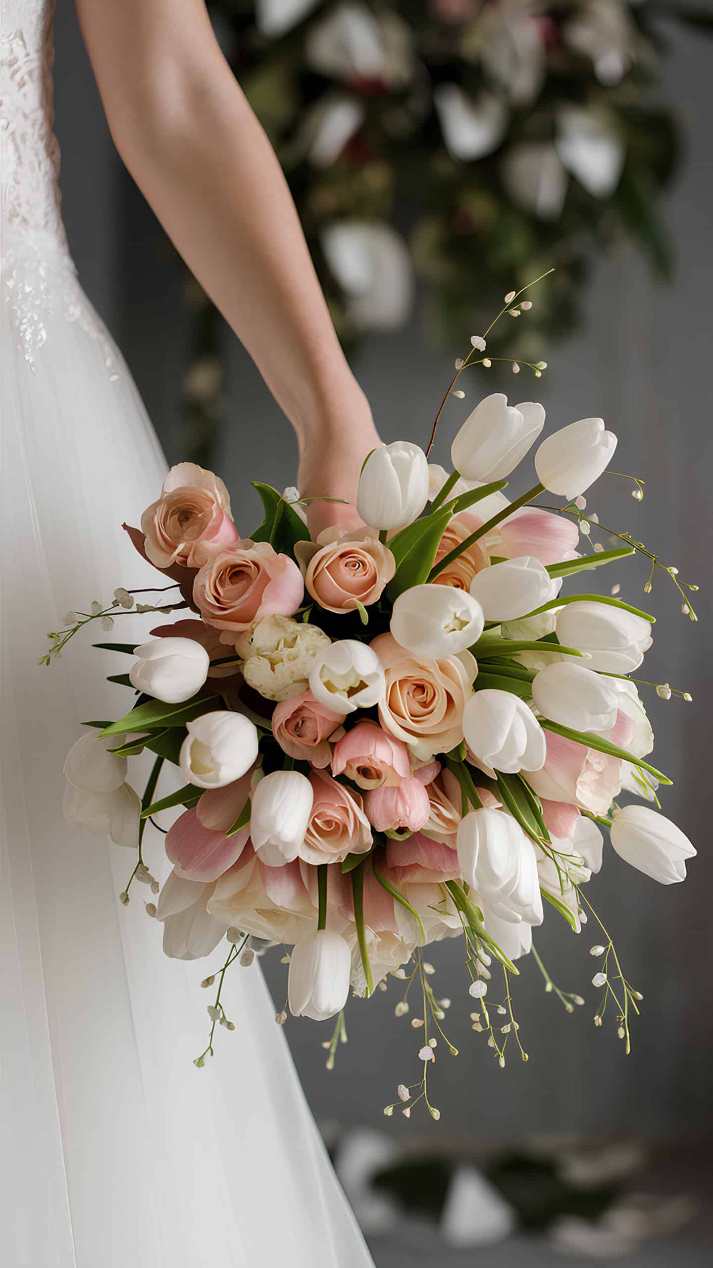 Tulip and Rose Mixed Bouquet