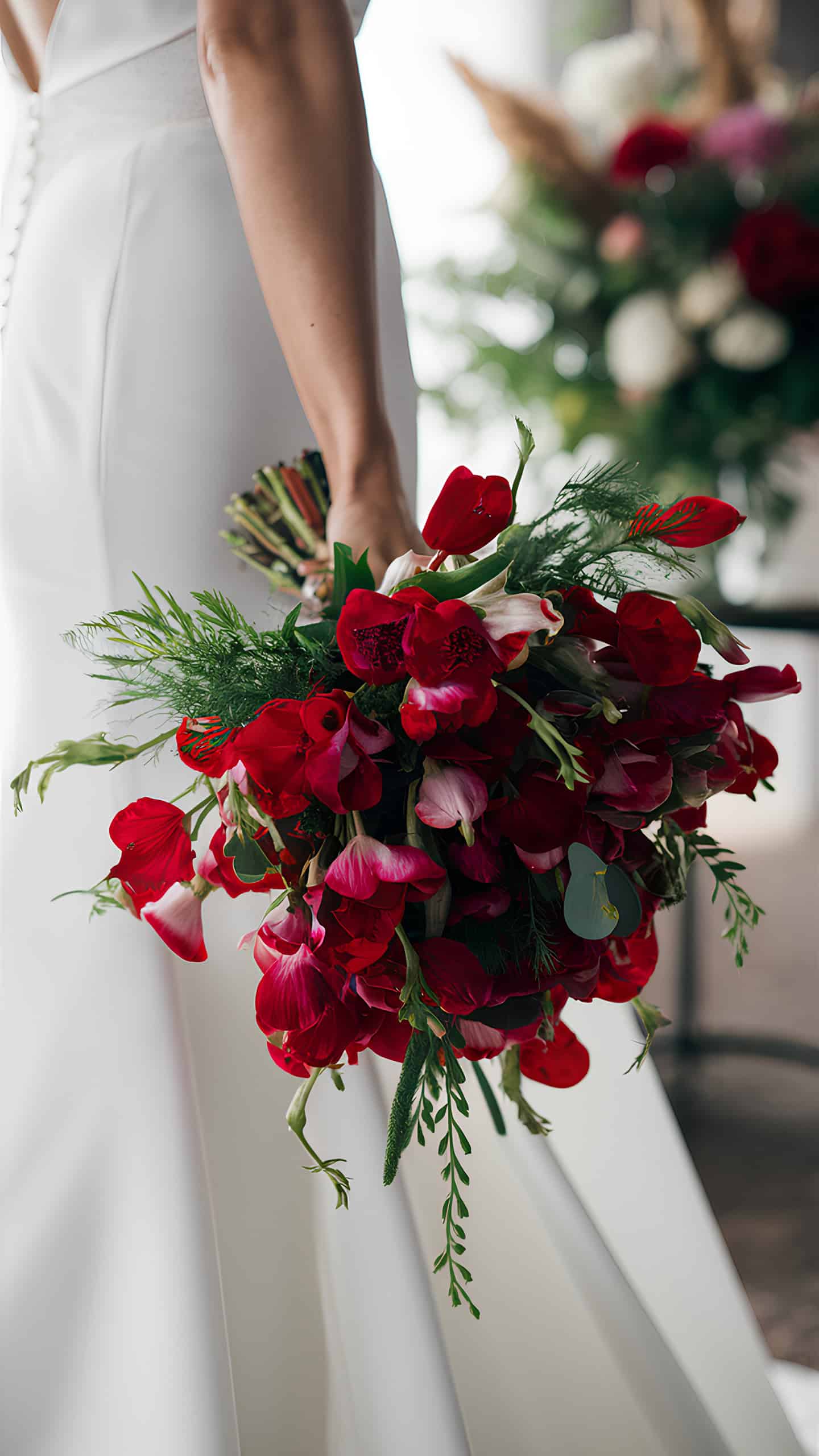 Vermilion Sweet Pea Bunch