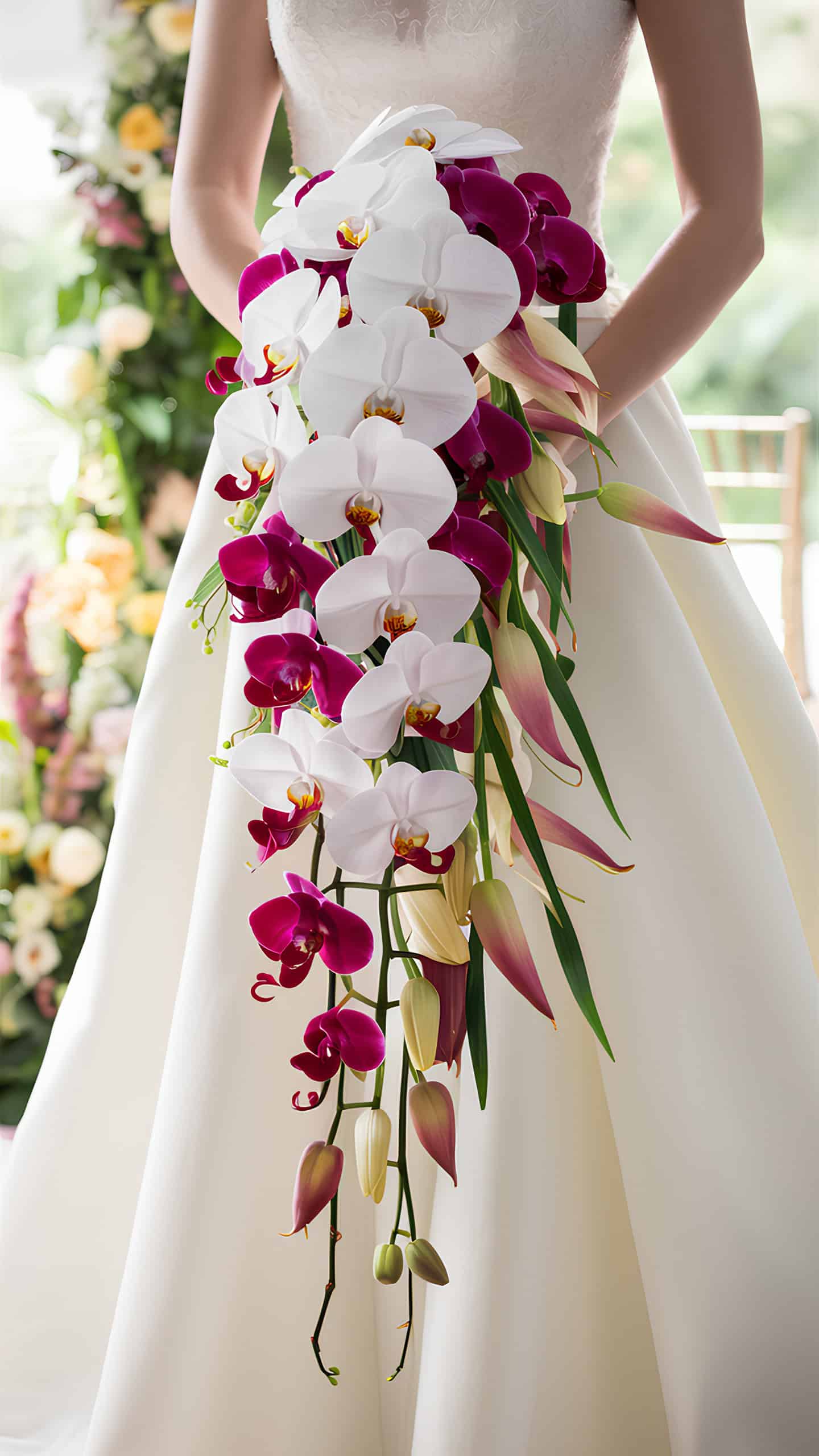 Waterfall of Orchids