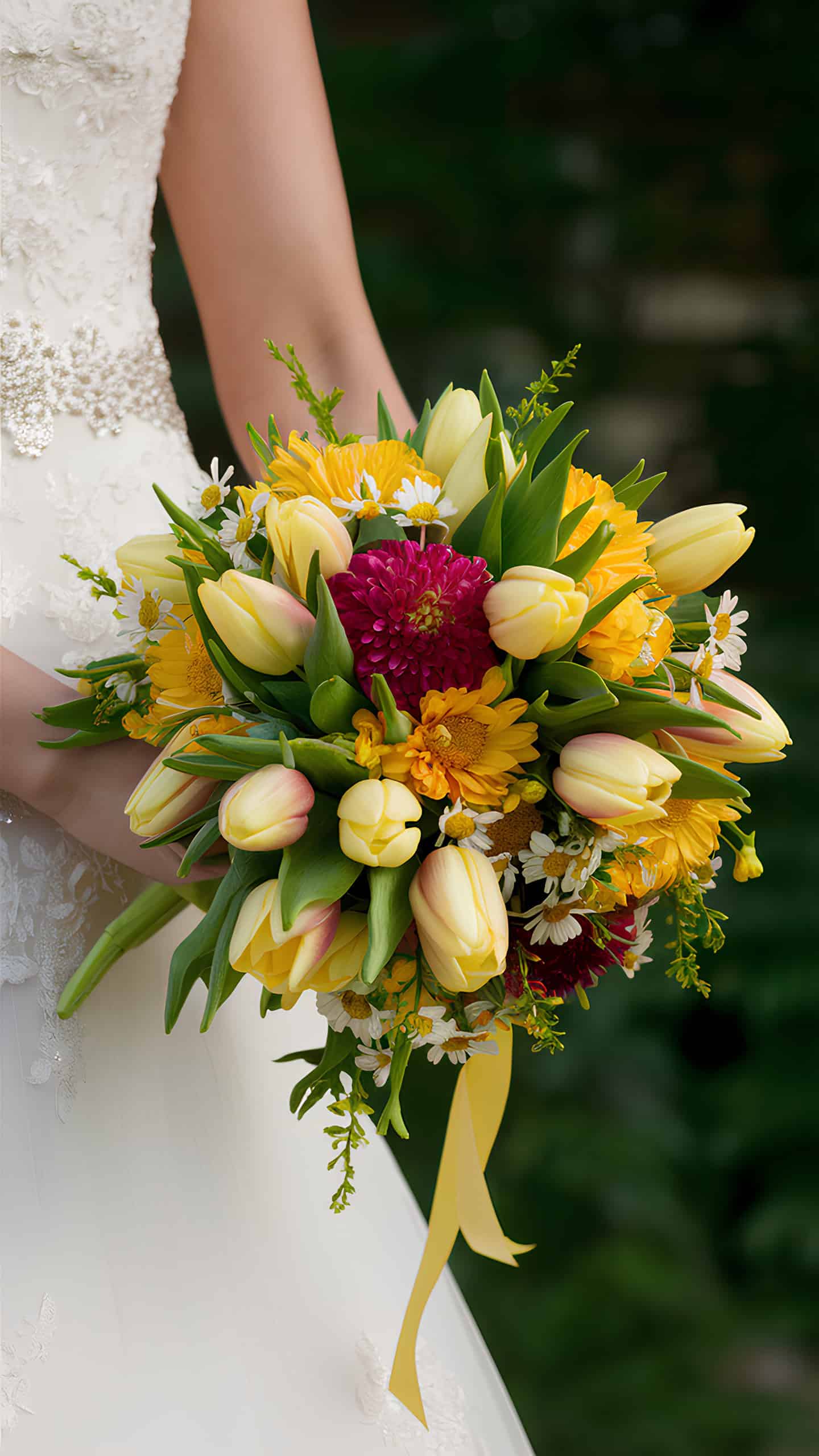 Yellow Sunshine Tulips