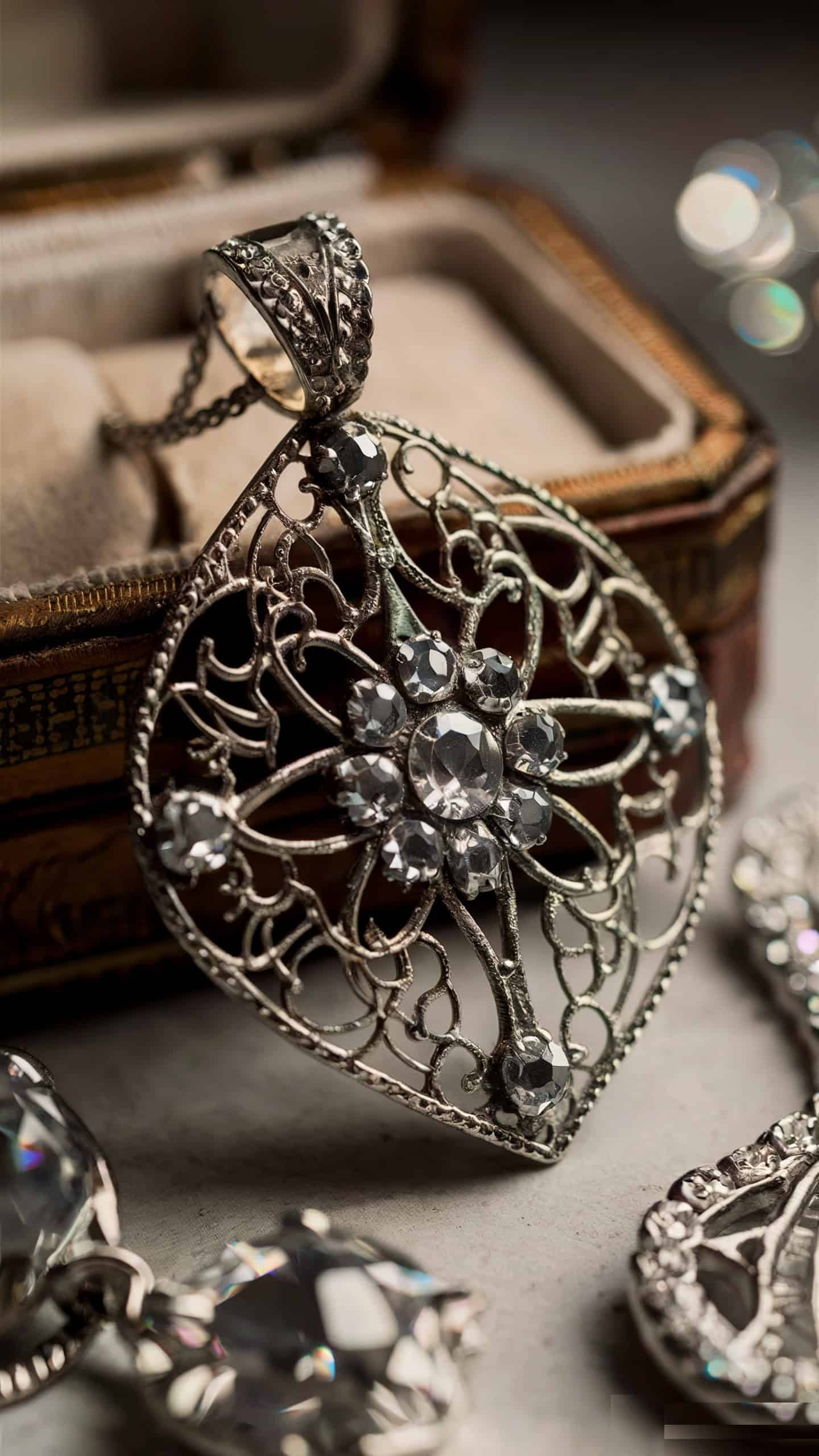 1920s Filigree Pendant
