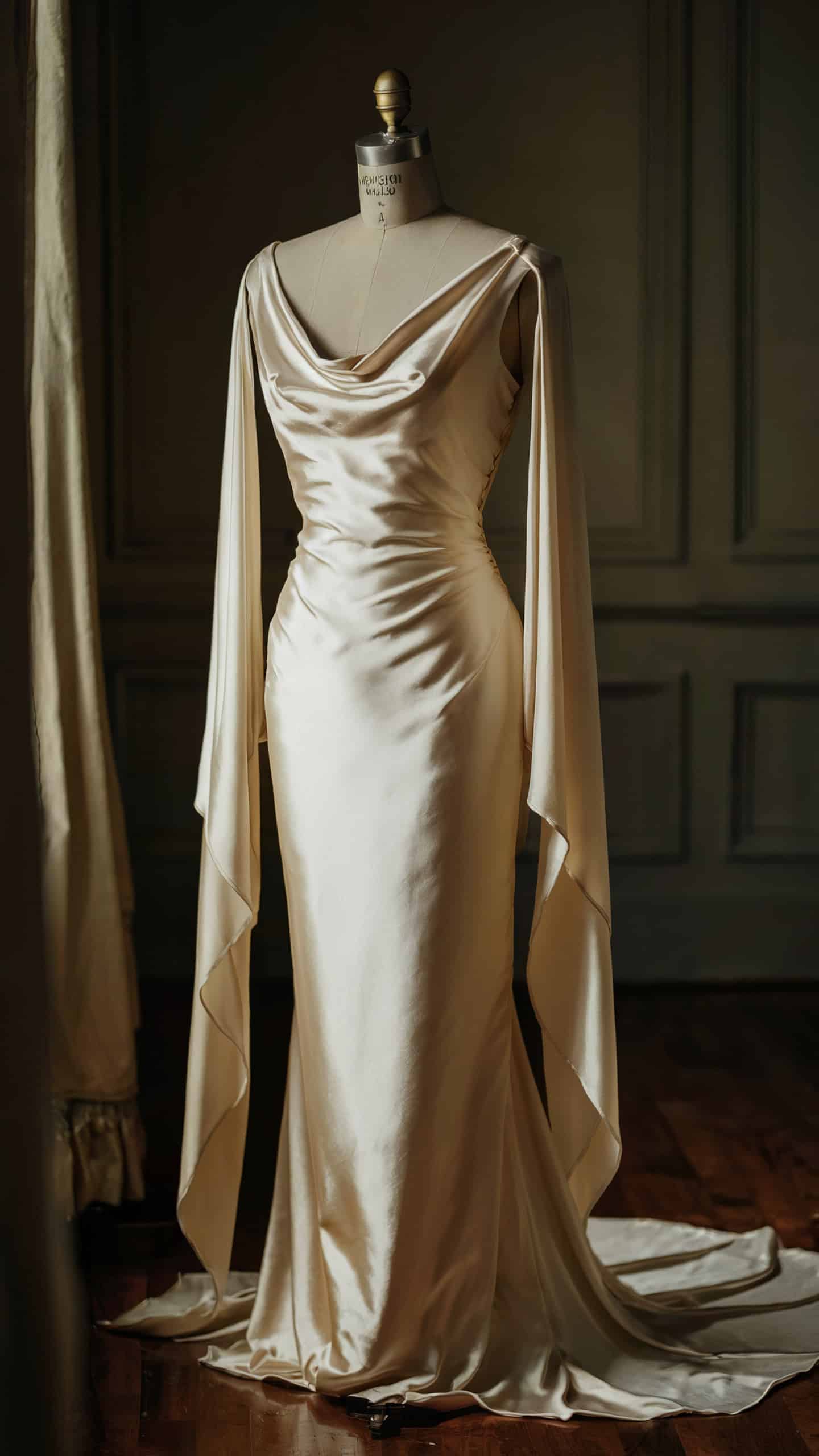 1930s Satin Bias-Cut