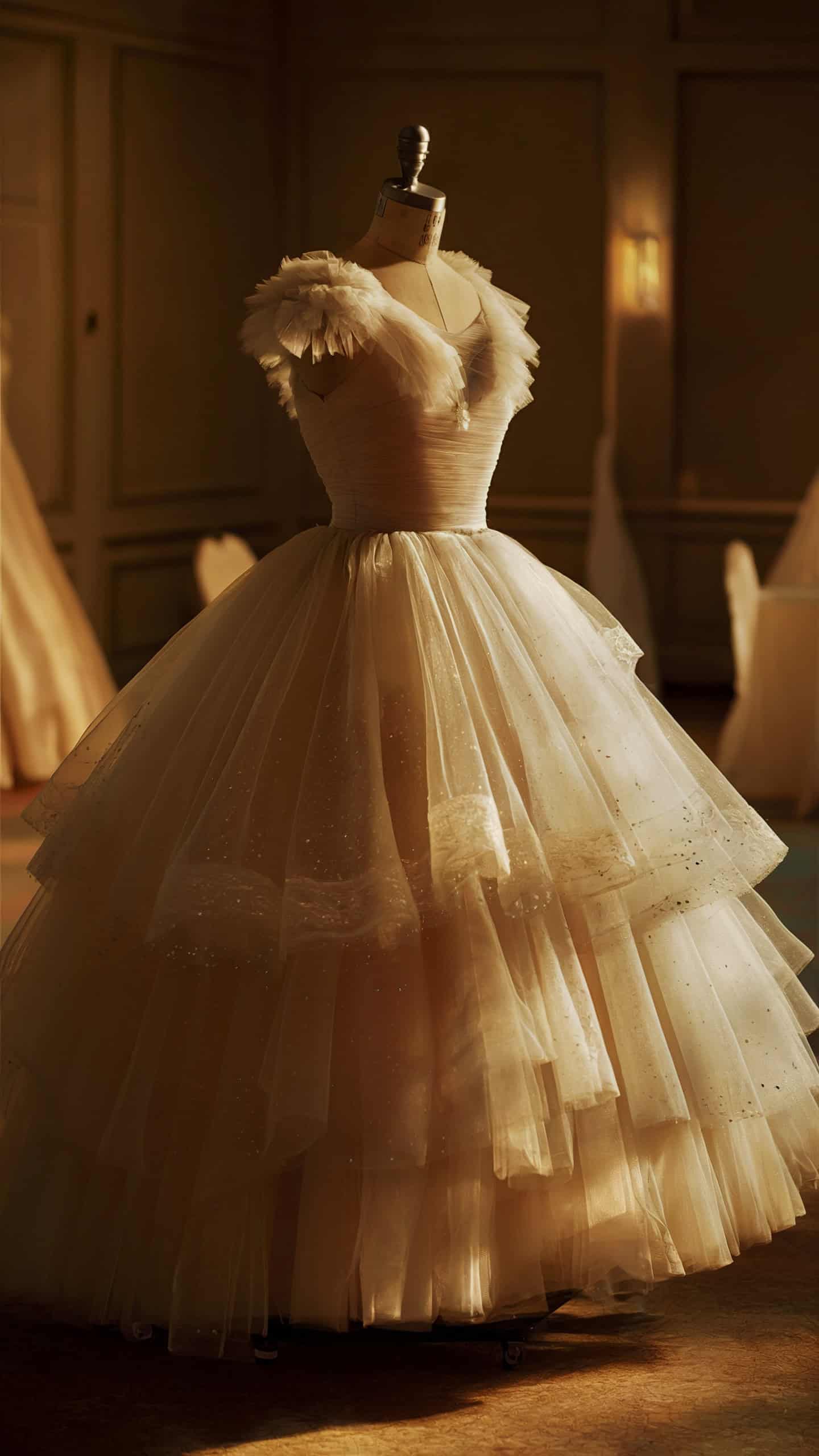1950s Tulle Ball Gown