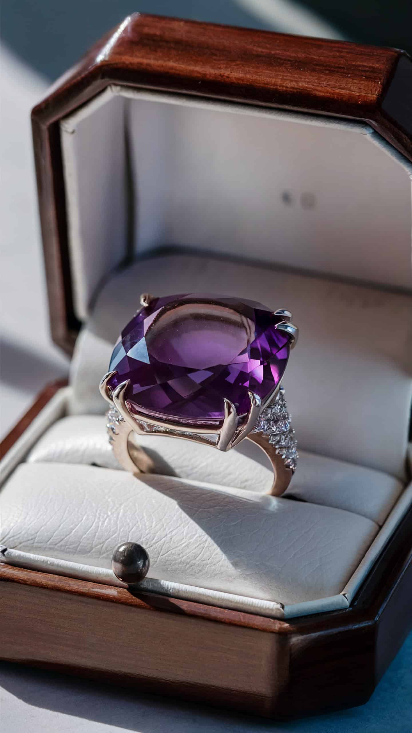 Amethyst Statement Ring