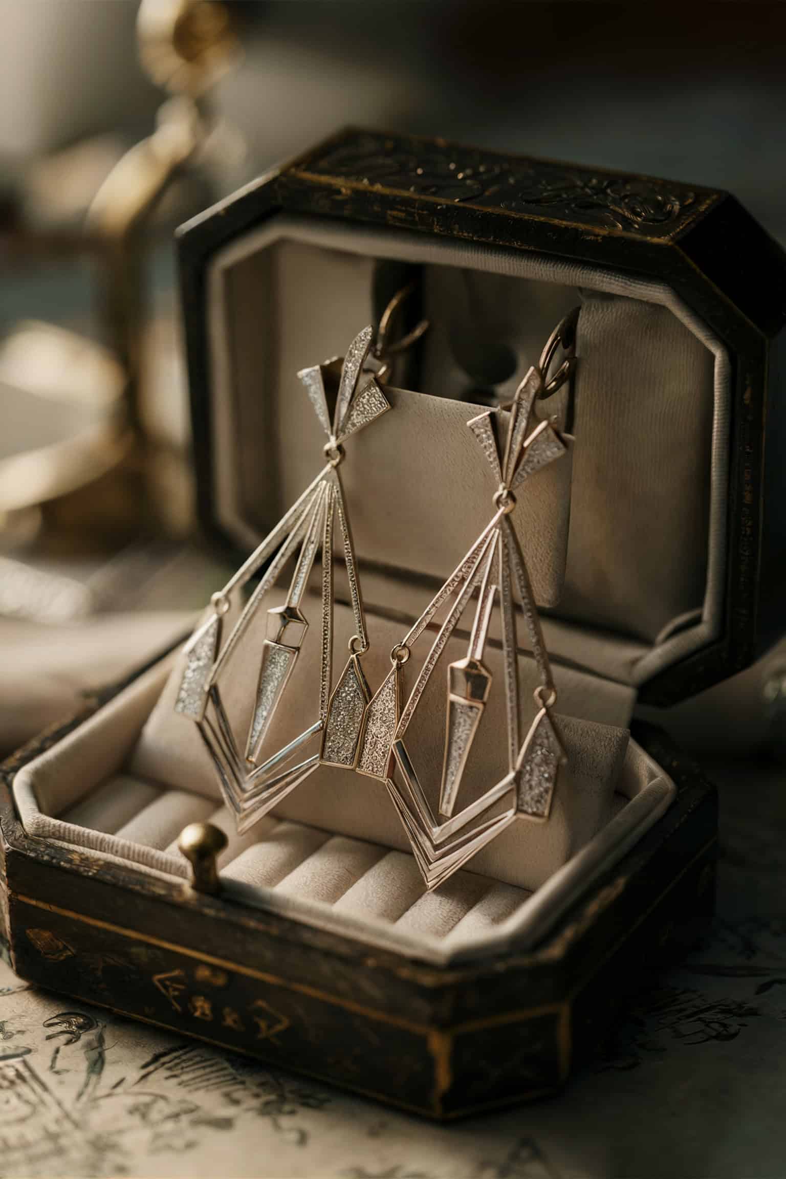 Art Deco Chandelier Earrings